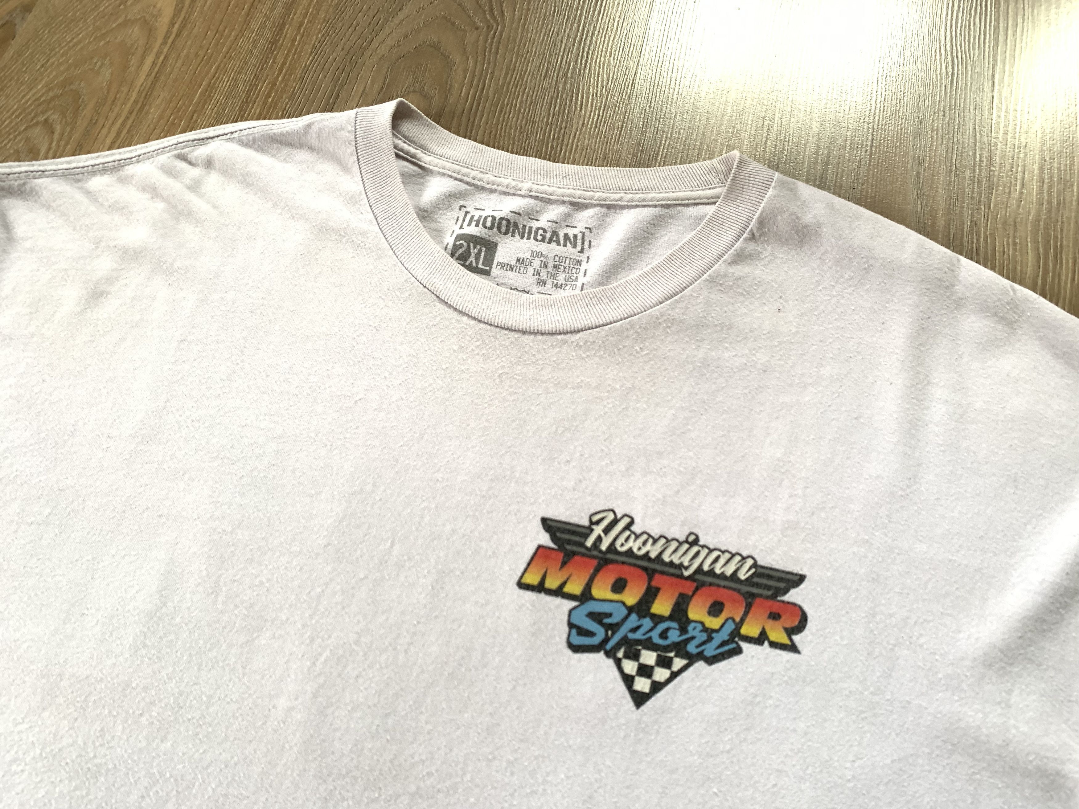 Vintage Hoonigan Motor Sport White Printed Long Sleeve Size US XXL / EU 58 / 5 - 4 Thumbnail