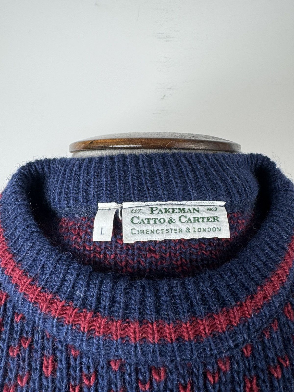 Vintage Vintage Pakeman Catto Carter Wool Sweater Knitted Pullover Size US L / EU 52-54 / 3 - 6 Thumbnail