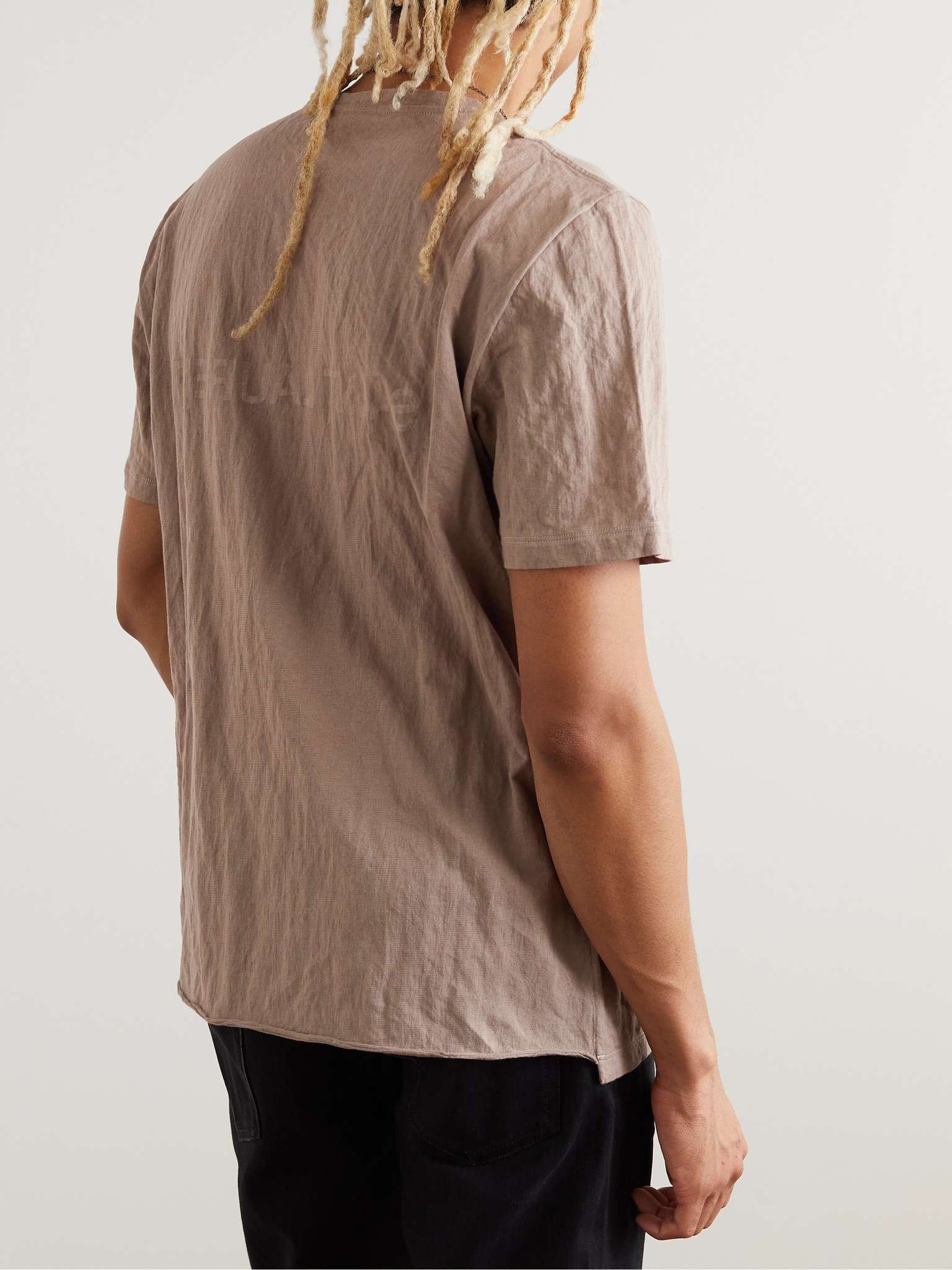 Saint Laurent Paris o1s1wg110625 737736 Reverse T-Shirt in Beige Size US XXL / EU 58 / 5 - 5 Thumbnail