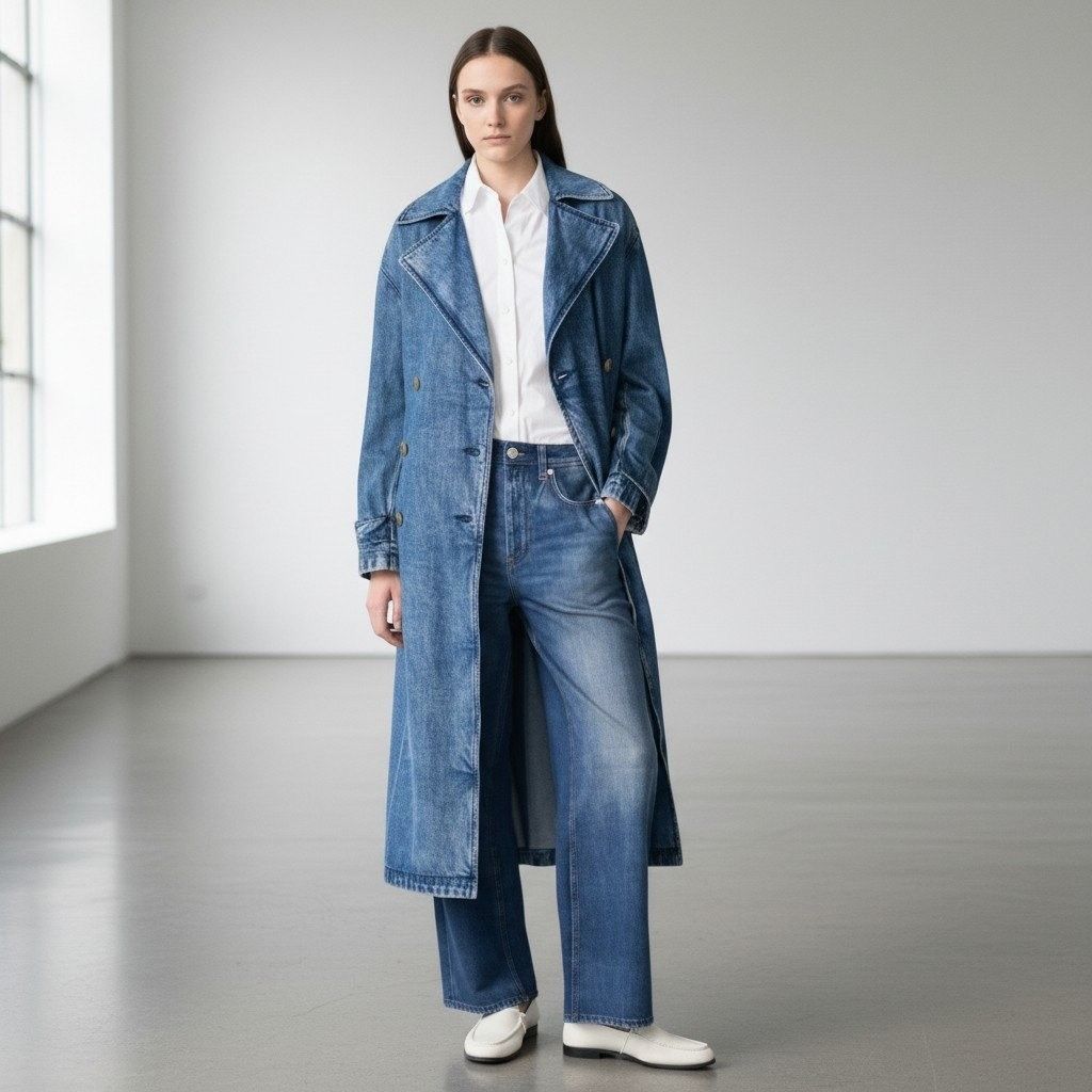 Rag & Bone Rag & Bone Featherweight Alora Trench Coat Womens M Blue Size M / US 6-8 / IT 42-44 - 22 Thumbnail