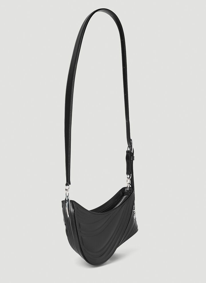 Mugler o1s22i1n1024 Size: OS / Small Spiral Curve 01 Bag in Black Size ONE SIZE - 2 Thumbnail