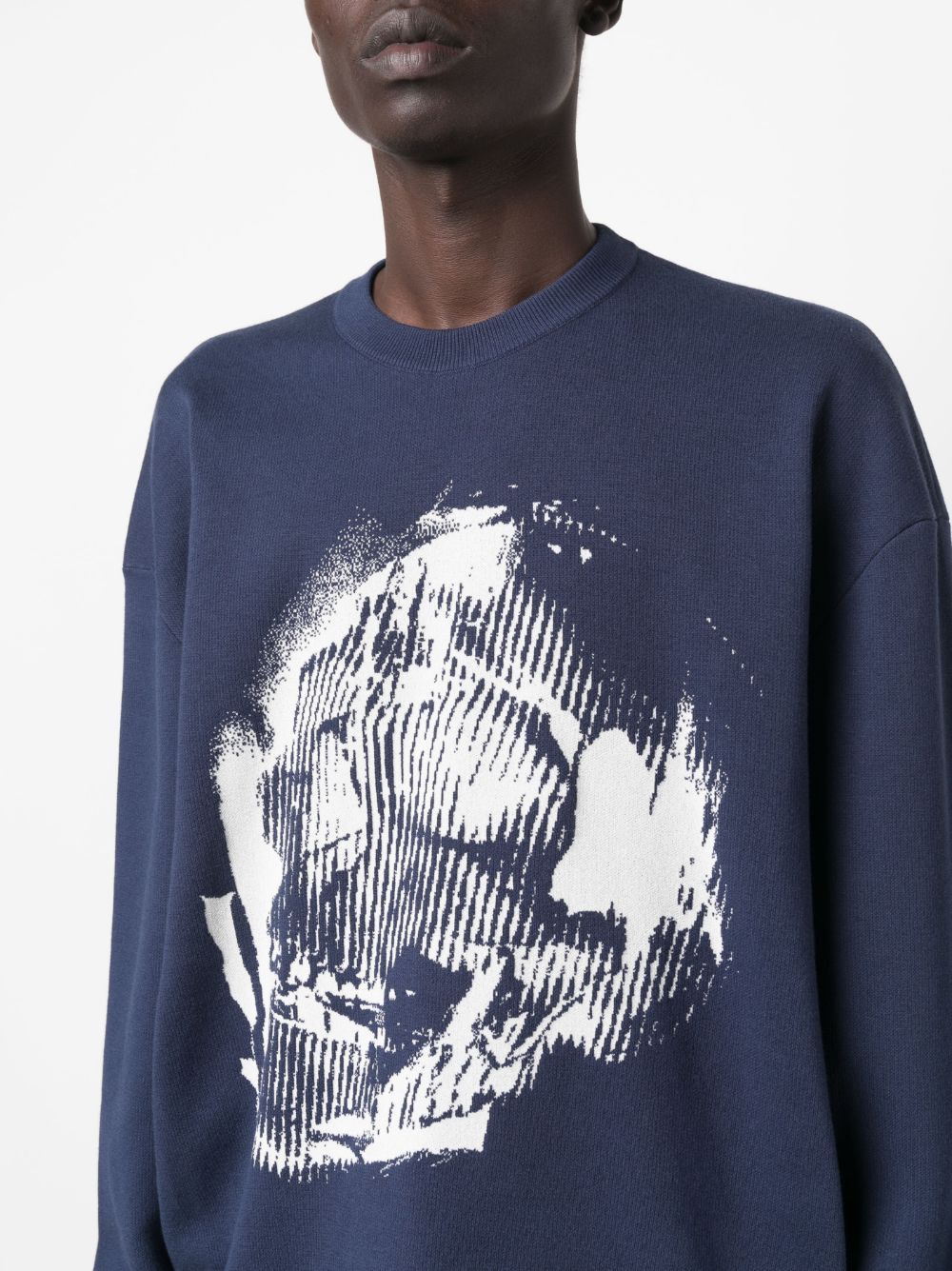 Alexander McQueen o1y1024 Sweater in Navy Blue Size US M / EU 48-50 / 2 - 5 Thumbnail