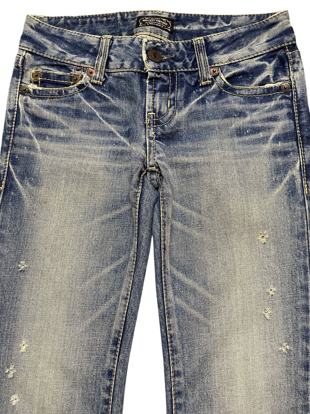 Hysteric Glamour Vintage Japanese Brand Blue Faded Ocean Wash Flared Jeans Size US 28 / EU 44 - 3 Thumbnail