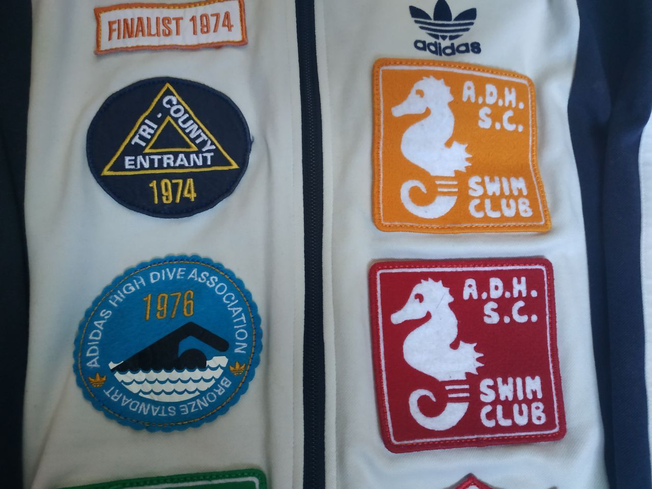 Adidas Vintage 1970s Adidas Track Jacket Rare Swim Club Retro Size US S / EU 44-46 / 1 - 3 Thumbnail