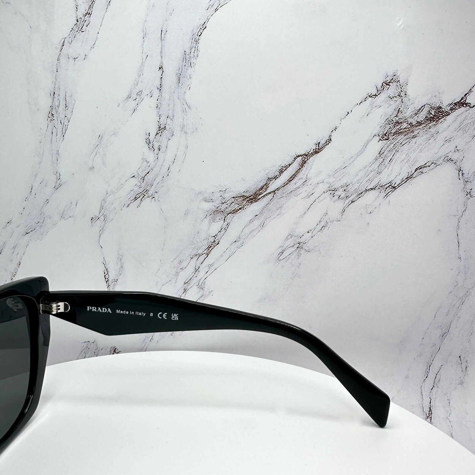Prada New PRADA Sunglasses Black Symbole 100% Authentic Cat Eye Size ONE SIZE - 8 Thumbnail