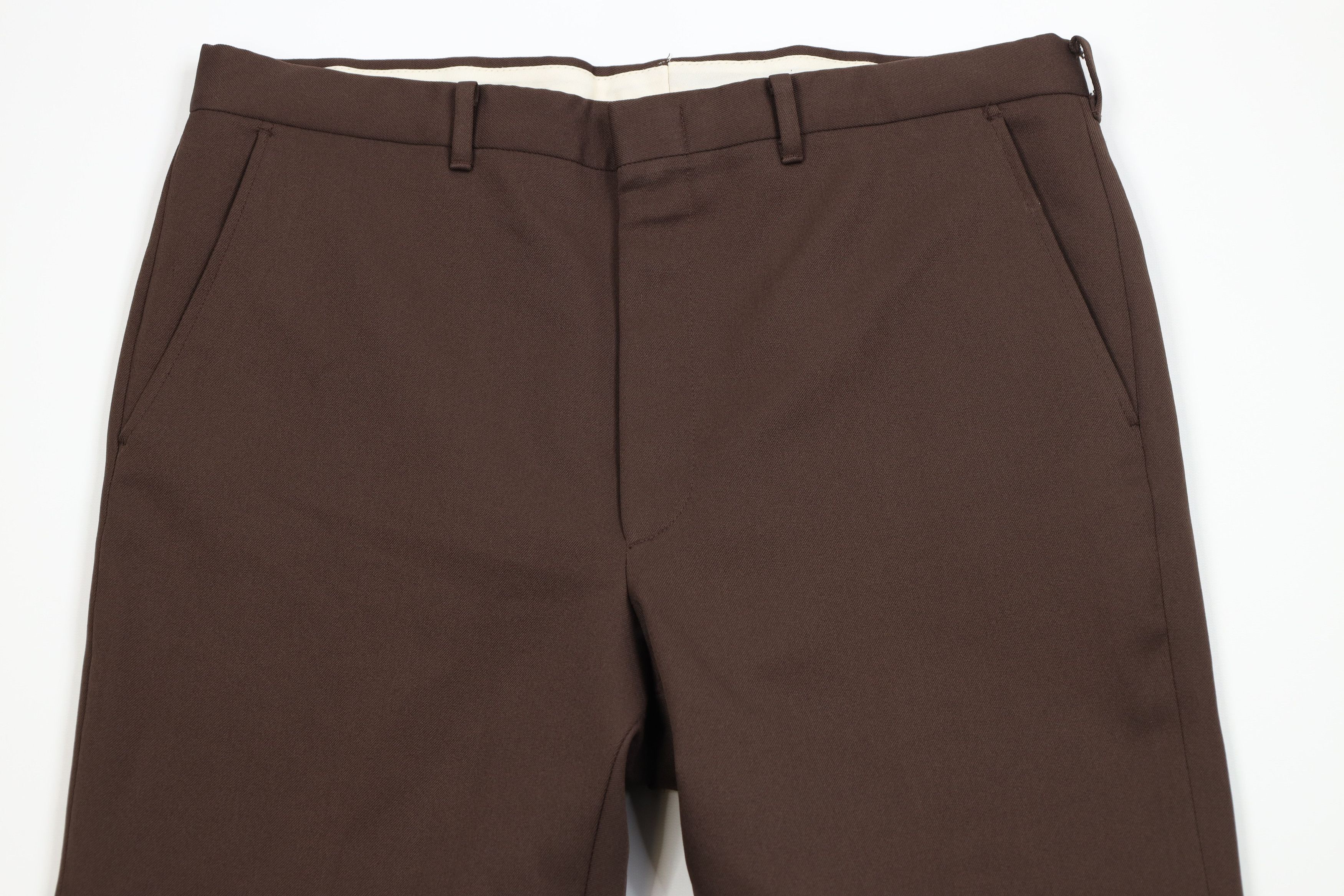 Vintage Vintage 70s Streetwear Flared Wide Leg Chino Pants Brown USA Size US 36 / EU 52 - 2 Thumbnail