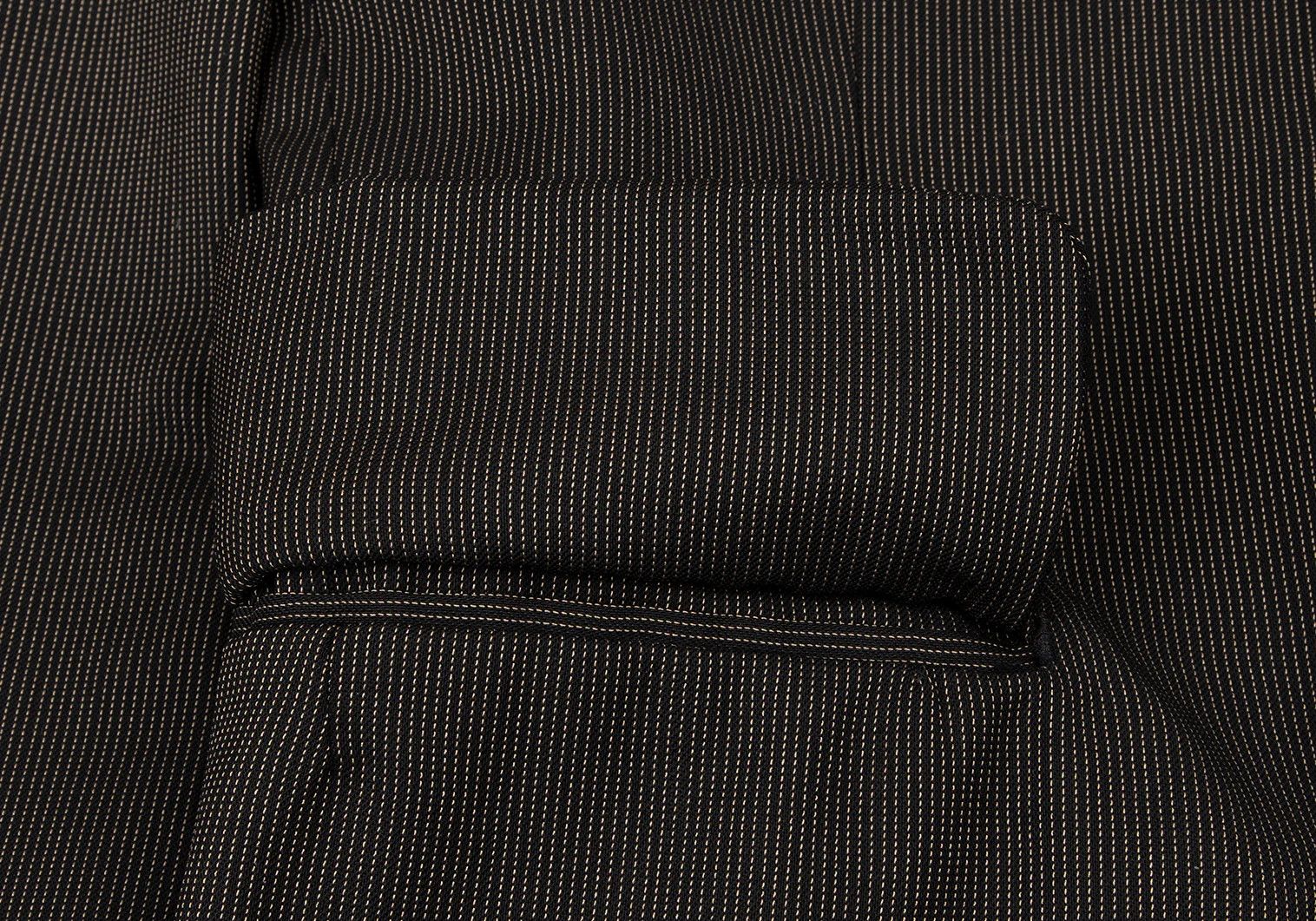 Jean Paul Gaultier Pinstripe Double Jacket in Black Brown, Size 50 Size US M / EU 48-50 / 2 - 12 Thumbnail