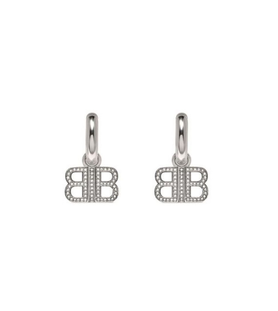 Balenciaga BB 2.0 Hoop Earrings Size ONE SIZE - 1 Preview