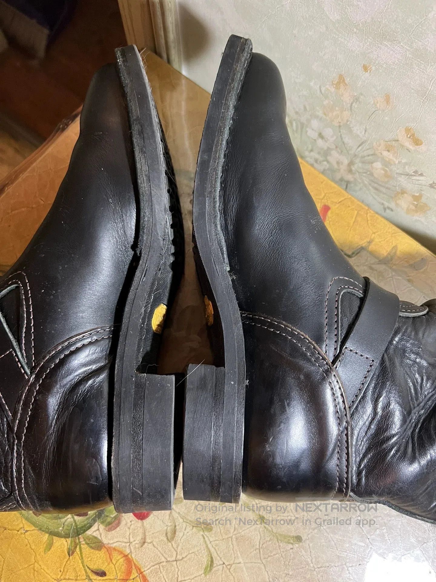 WESCO Wesco Cycle Boss Black Leather Boots. Size US 9 / EU 42 - 4 Thumbnail