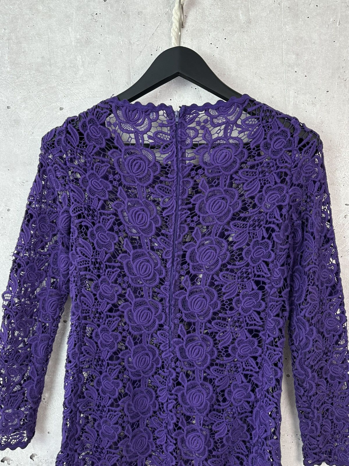 Blumarine Blumarine Made in Italy Embroidered Flowers Purple Dress Size M / US 6-8 / IT 42-44 - 9 Thumbnail