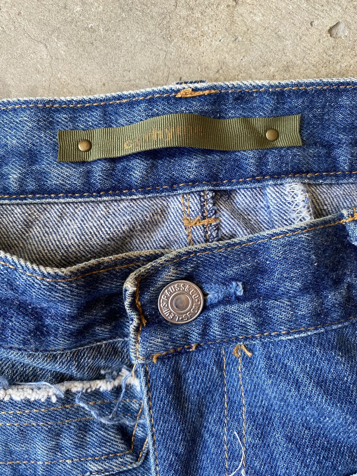 Japanese Brand × Jean japanese brand patchwork jeans pant cyrhyme Size US 31 - 5 Thumbnail