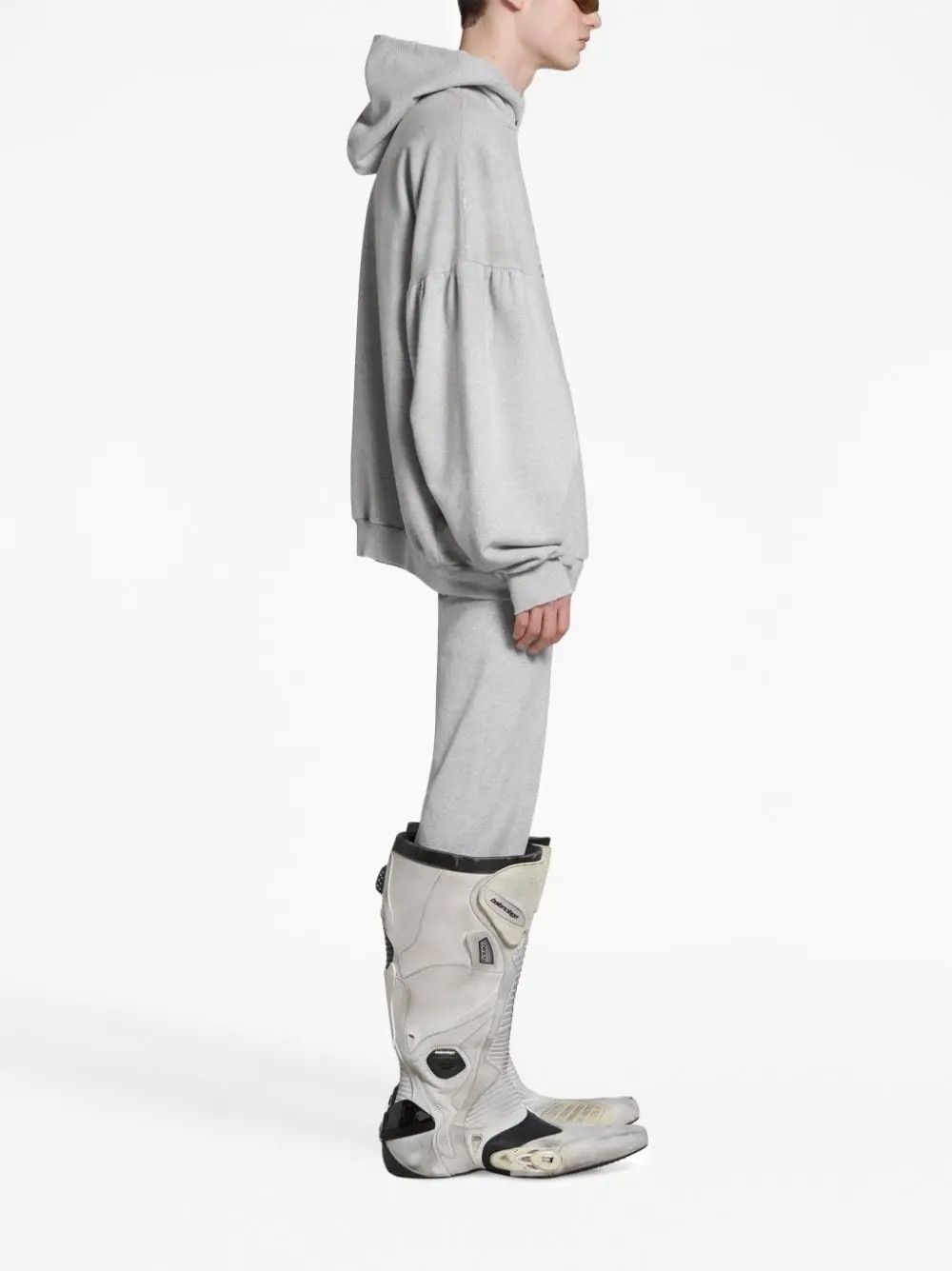 Balenciaga o1mt1gz0125 Be Kind Round Hoodie in Light Grey/Black Size US L / EU 52-54 / 3 - 4 Thumbnail