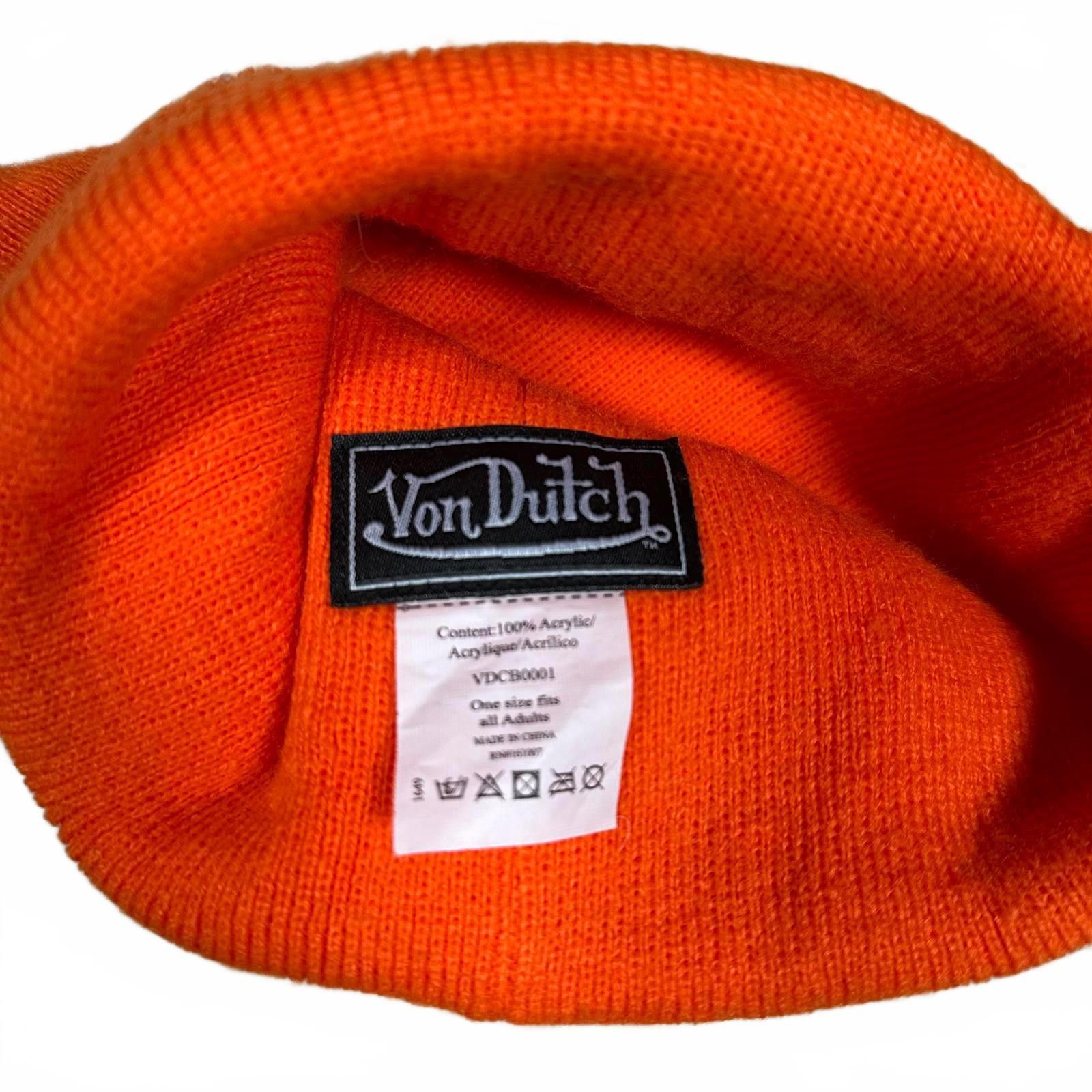 Von Dutch Von Dutch Beanie Orange Y2K Size ONE SIZE - 3 Thumbnail