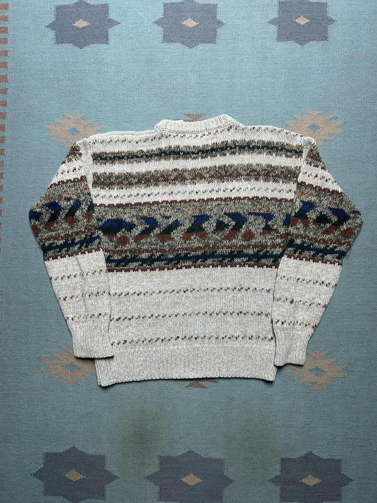 Vintage St. John’s bay knit sweater ramie cotton heavy abstract M Size US M / EU 48-50 / 2 - 5 Thumbnail