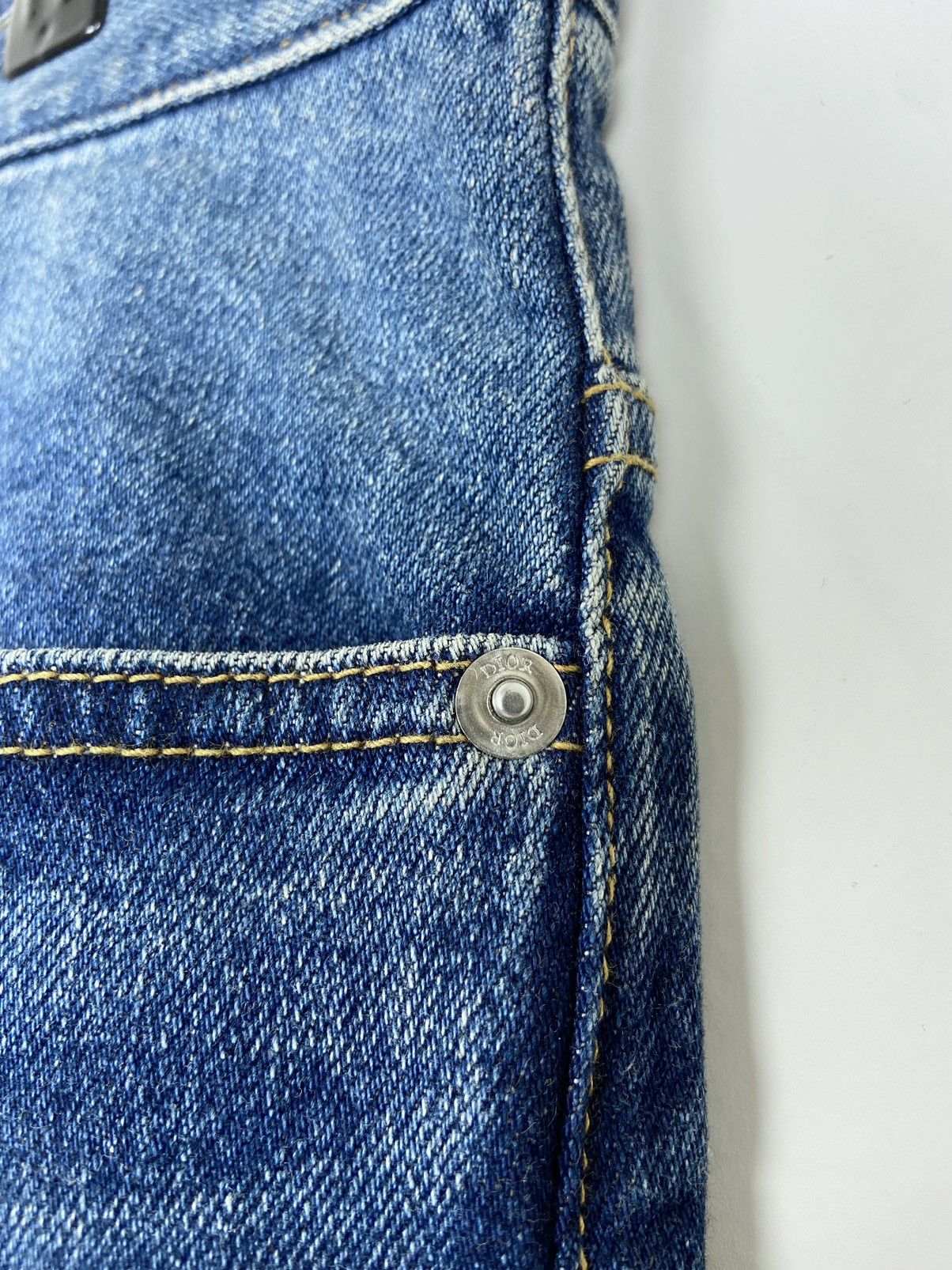 Dior × Stussy Dior x Stüssy Bee Embroidered Jeans Size US 33 - 4 Thumbnail