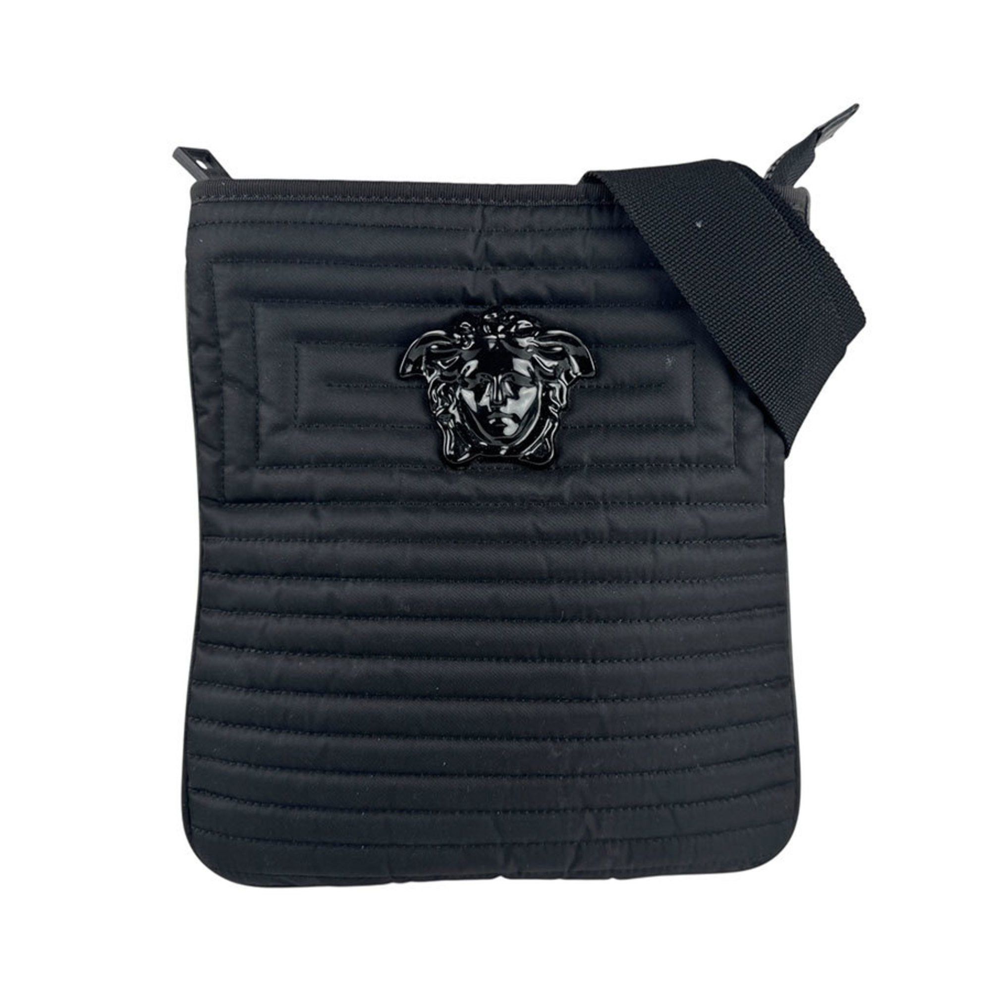 Versace Medusa Nylon Shoulder Bag in Black for Men and Women (z6696)