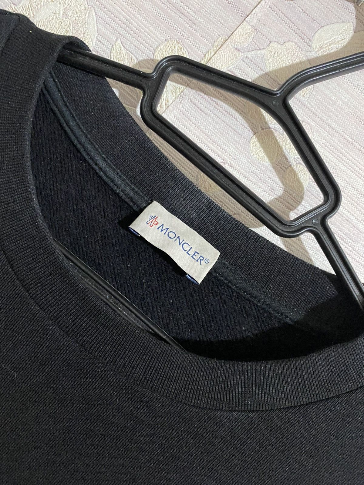 Moncler Black Sweatshirt Big Logo Size X-large