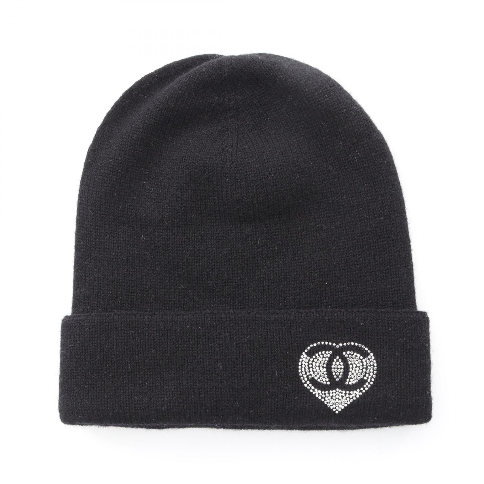 Chanel Chanel Chanel Coco Mark Cashmere Knit Cap Textile Hats DUTY FREE for USA Size ONE SIZE - 1 Thumbnail