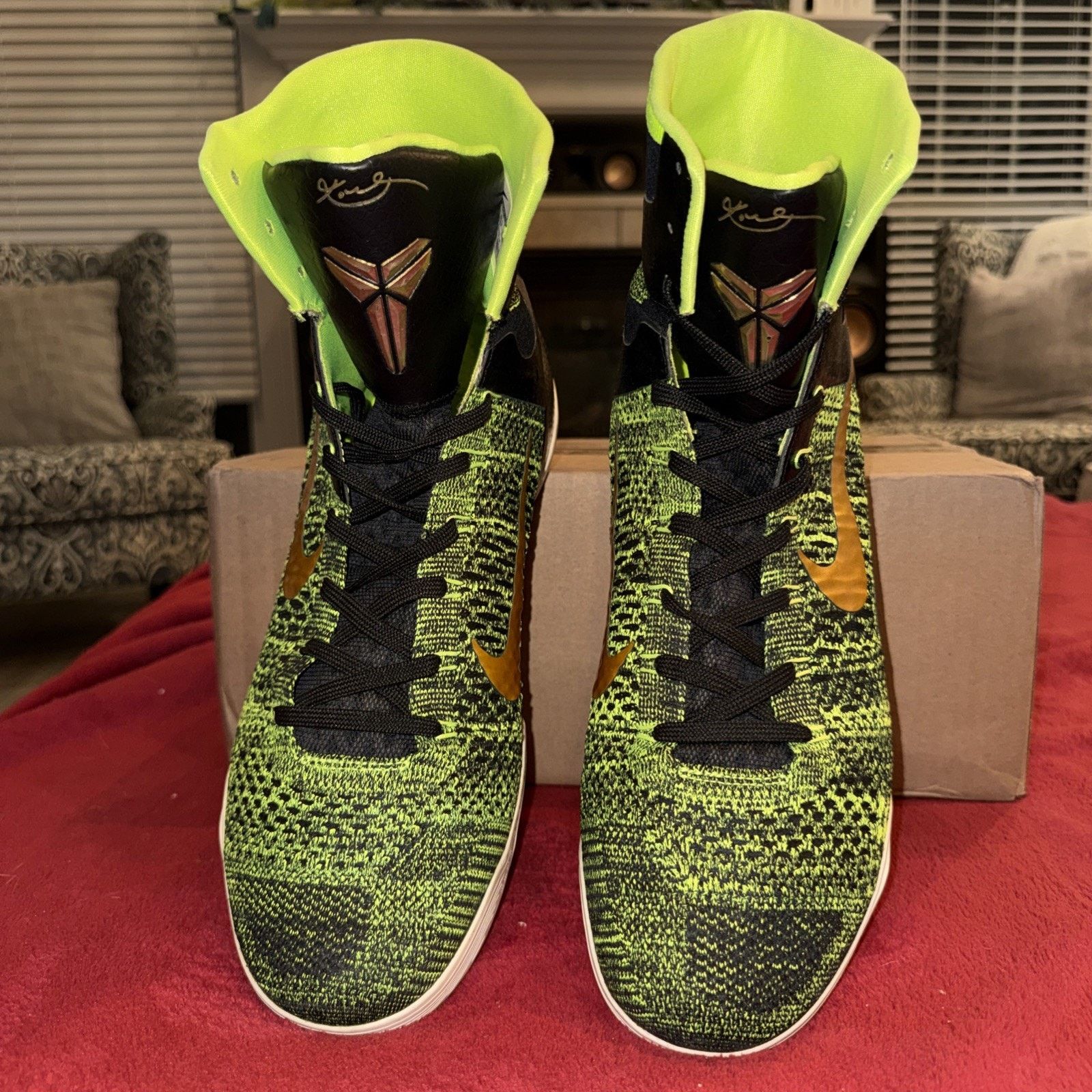 Nike Nike Kobe IX Elite High Volt Gold Black Men’s 14 630847-077 Size US 14 / EU 47 - 5 Thumbnail