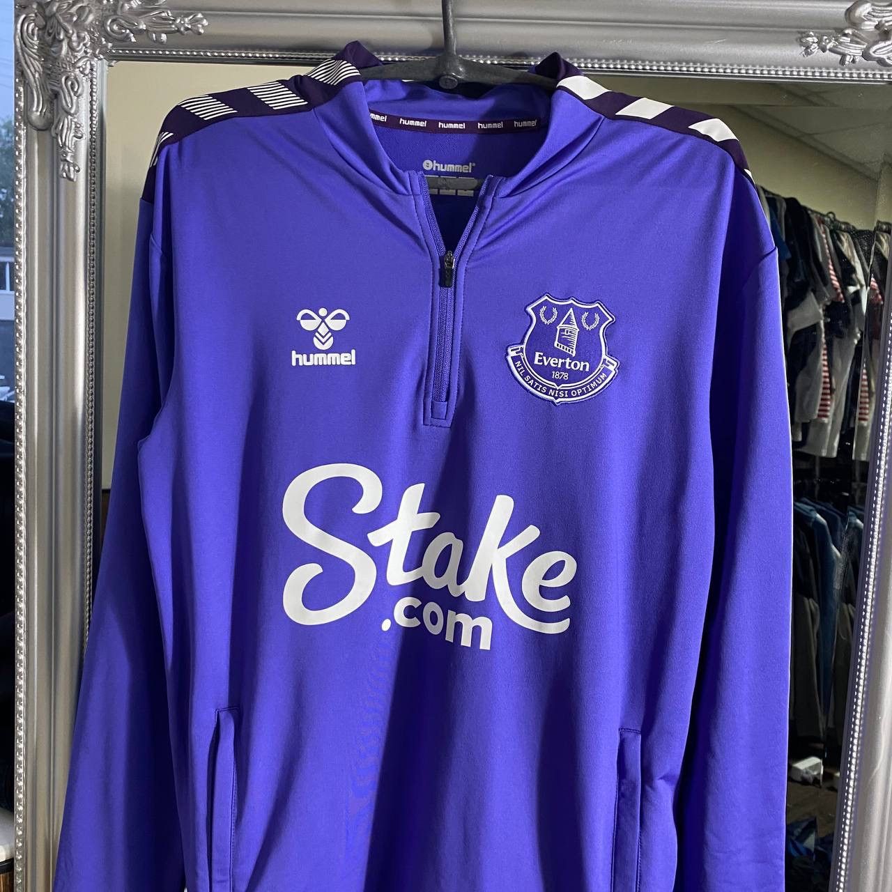 Hummel Everton 1/3 Zip Football Sweatshirt Hummel Black Soccer Size US S / EU 44-46 / 1 - 2 Thumbnail