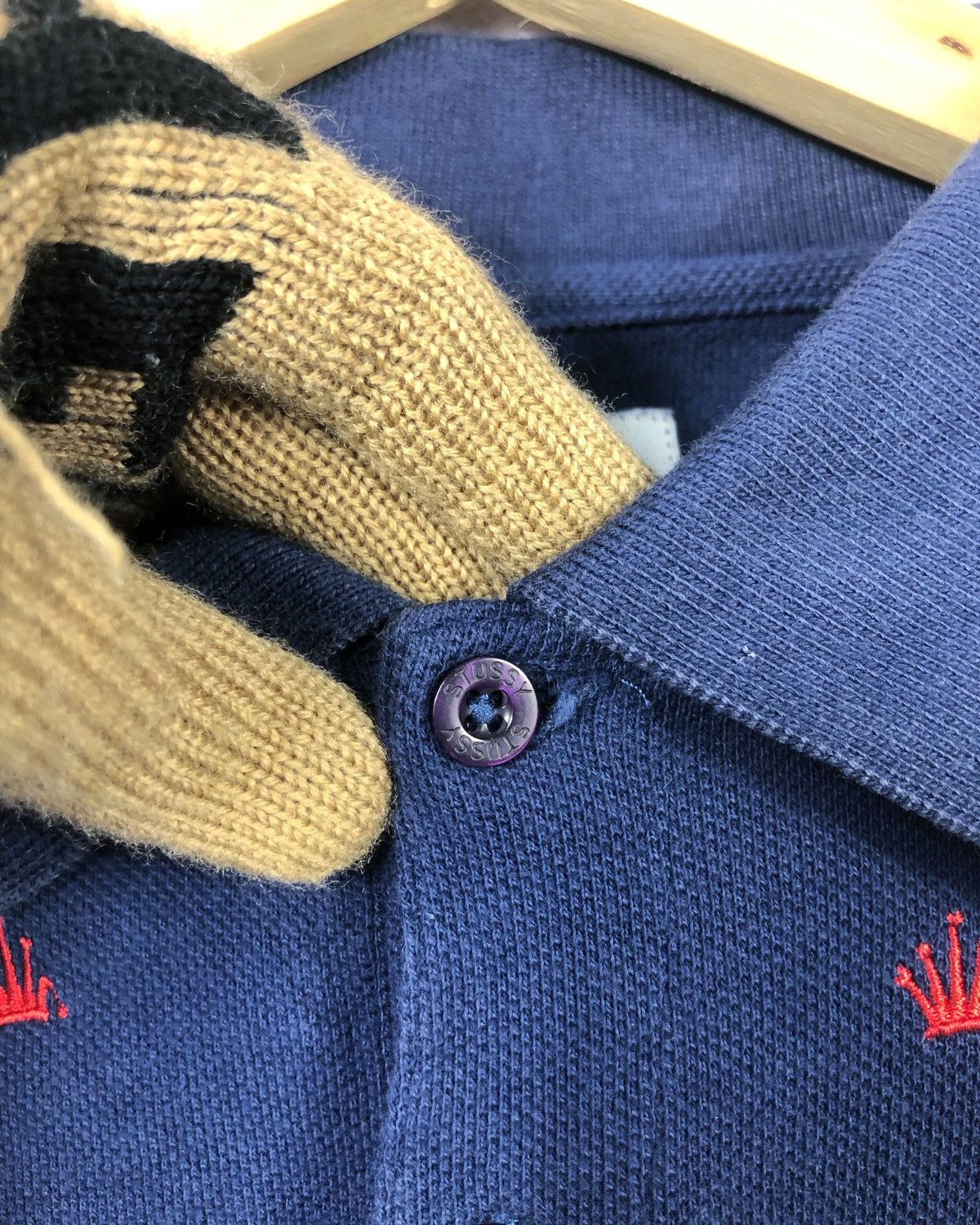 Stussy Rare Stussy Crown All Over Print Embroidered Polo Tee Size US M / EU 48-50 / 2 - 7 Thumbnail