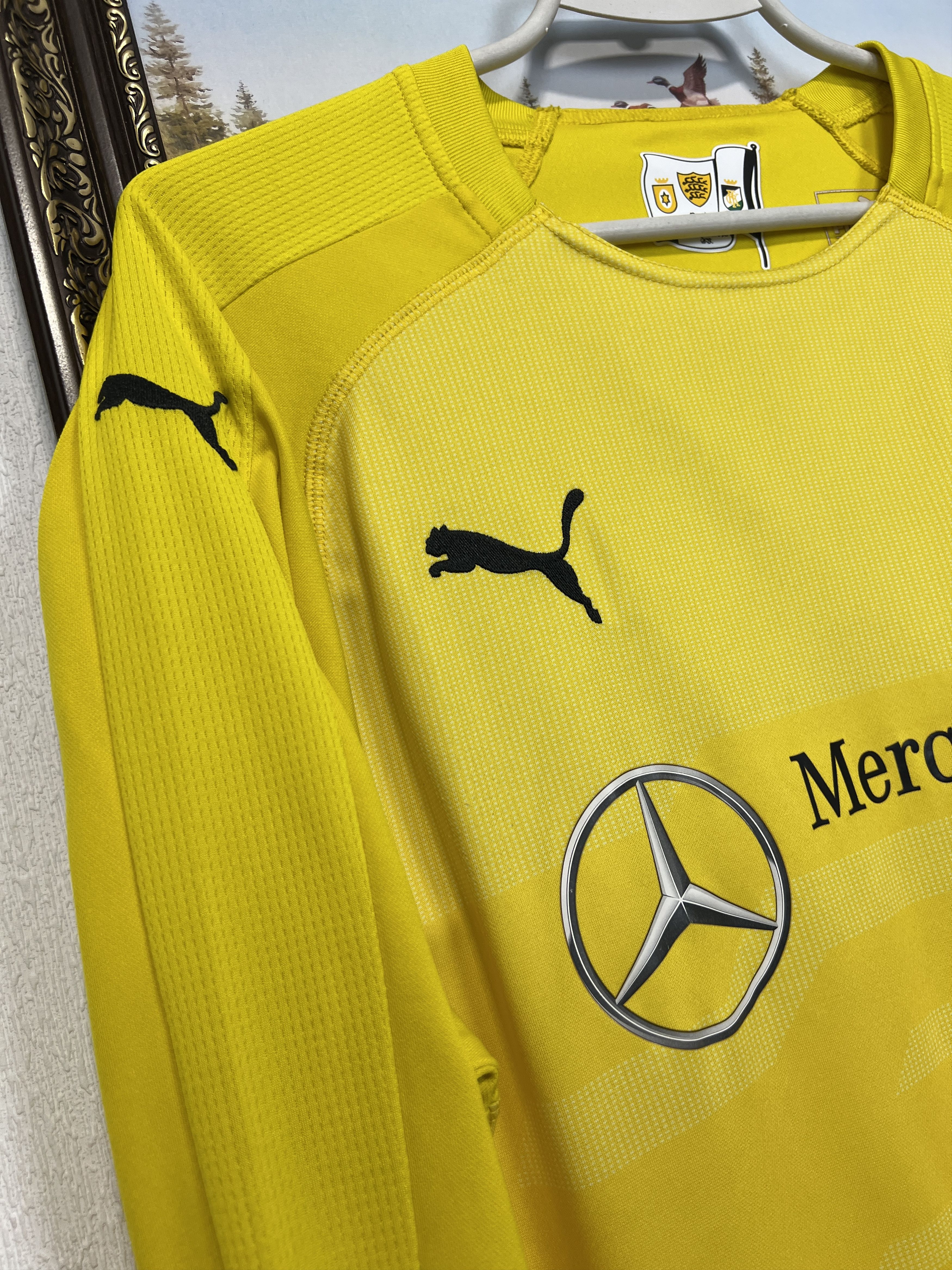 Puma VfB Stuttgart Goalkeeper Football Shirt Soccer Jersey Trikot Size US L / EU 52-54 / 3 - 5 Thumbnail