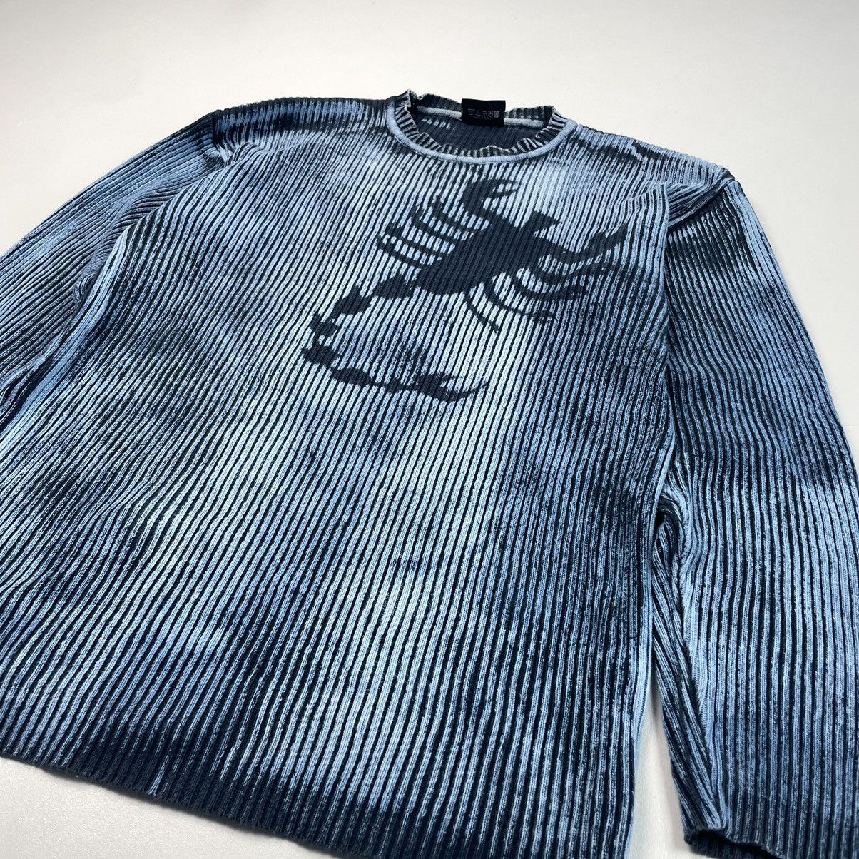 Japanese Brand × Vintage Vintage Y2K 00s Distressed Punk Sweater knit Size US L / EU 52-54 / 3 - 6 Thumbnail