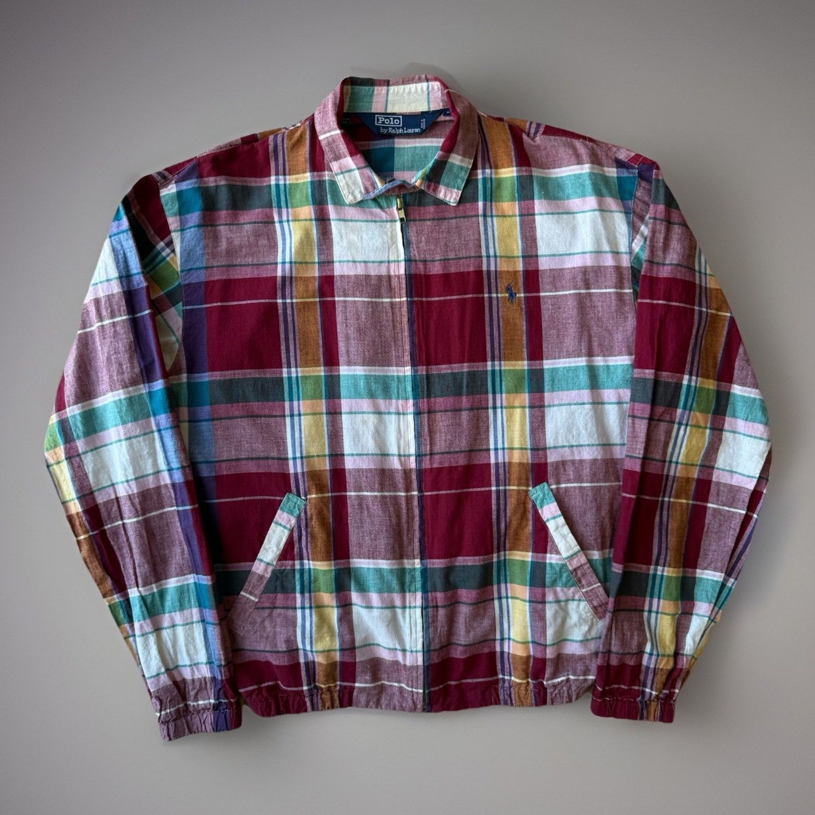 Vintage Polo Ralph Lauren Madras Jacket Multicolor Outerwear