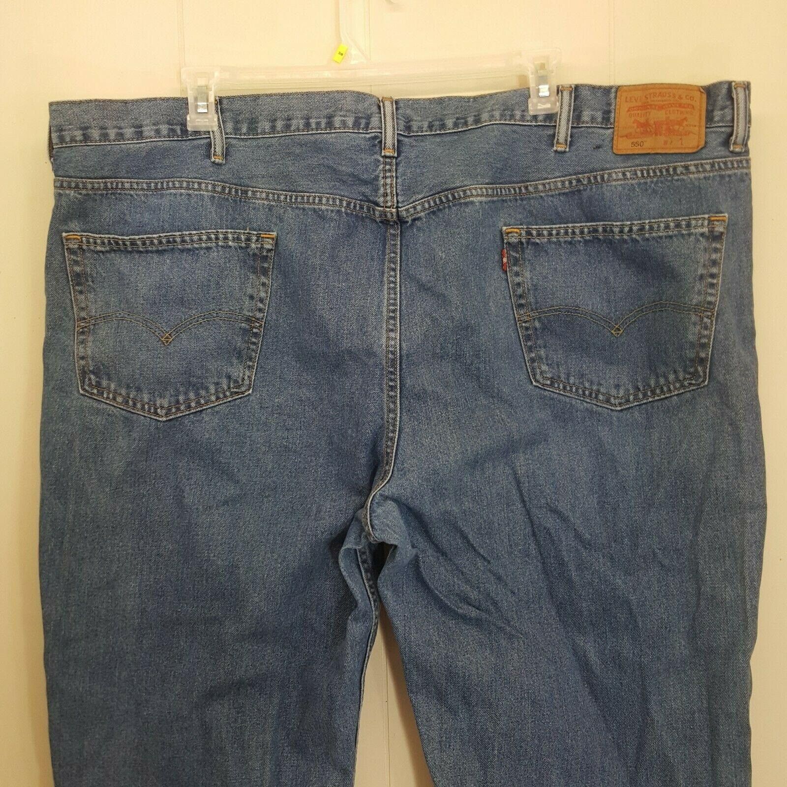 Levi's Levi 52x30 Blue Jeans Pants Denim Jean Zipper Fly Relaxed Fi Size US 44 / EU 60 - 7 Thumbnail