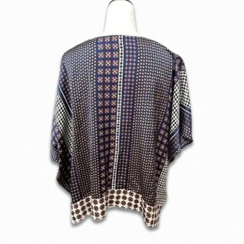 Other Central Park West Boho Blouse Scoop Neck High-Low Blue XS Size XS / US 0-2 / IT 36-38 - 5 Thumbnail