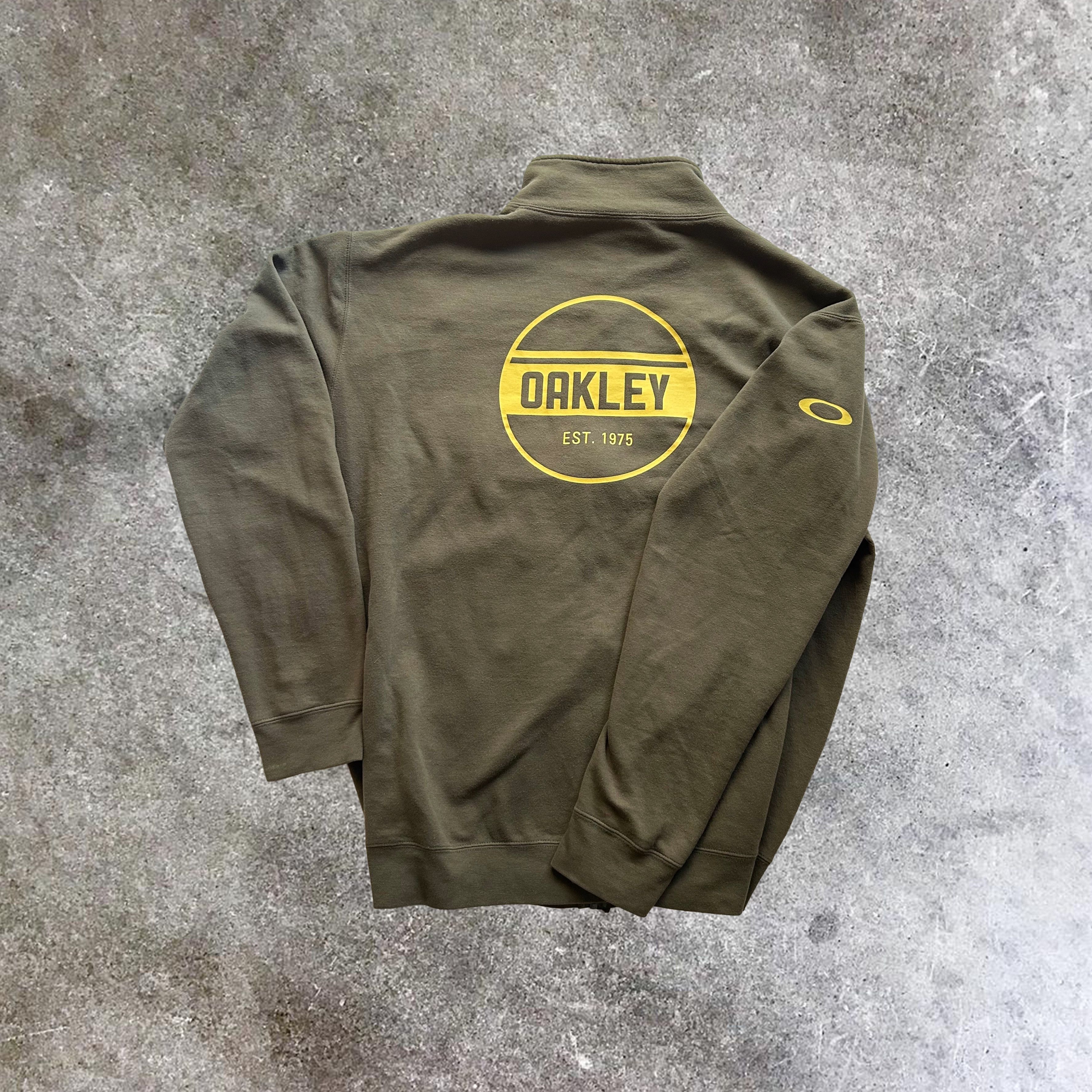 Oakley Oakley Full-Zip Track Jacket — Olive/Yellow (XL) Size US XL / EU 56 / 4 - 2 Thumbnail