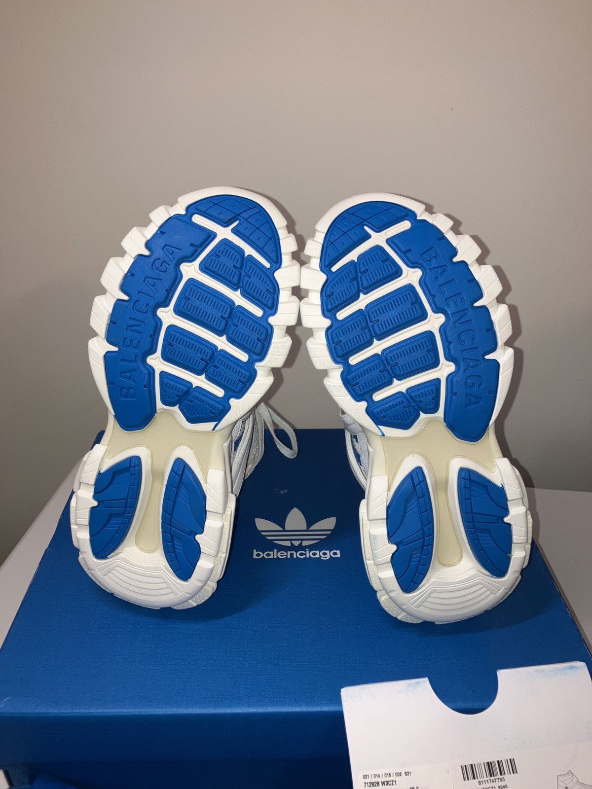 Adidas × Balenciaga Track Hike Sneakers in White/Blue - New Size US 10 / EU 43 - 6 Thumbnail