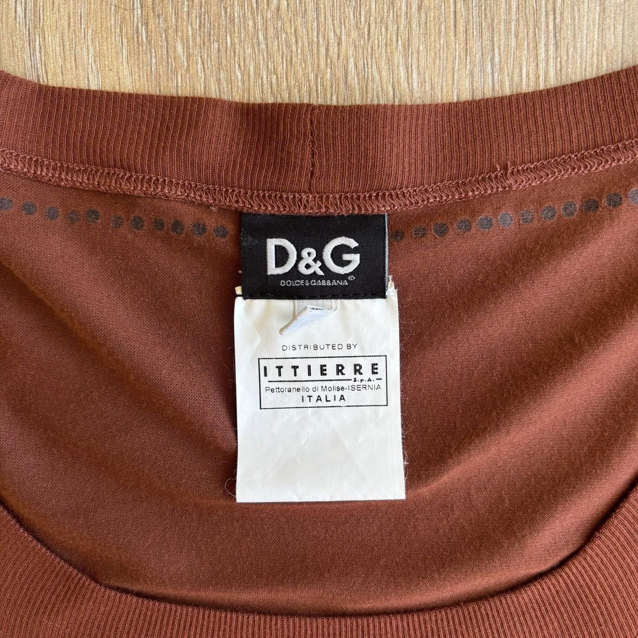 Dolce & Gabbana Dolce & Gabbana Rhinestone Long Sleeve y2k Rayon Top Size S / US 4 / IT 40 - 4 Thumbnail
