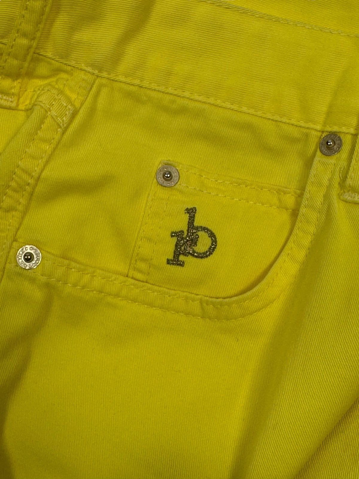 Vintage Roccobarocco Vintage Jeans Yellow Logo Size 29 Size 29" - 11 Thumbnail