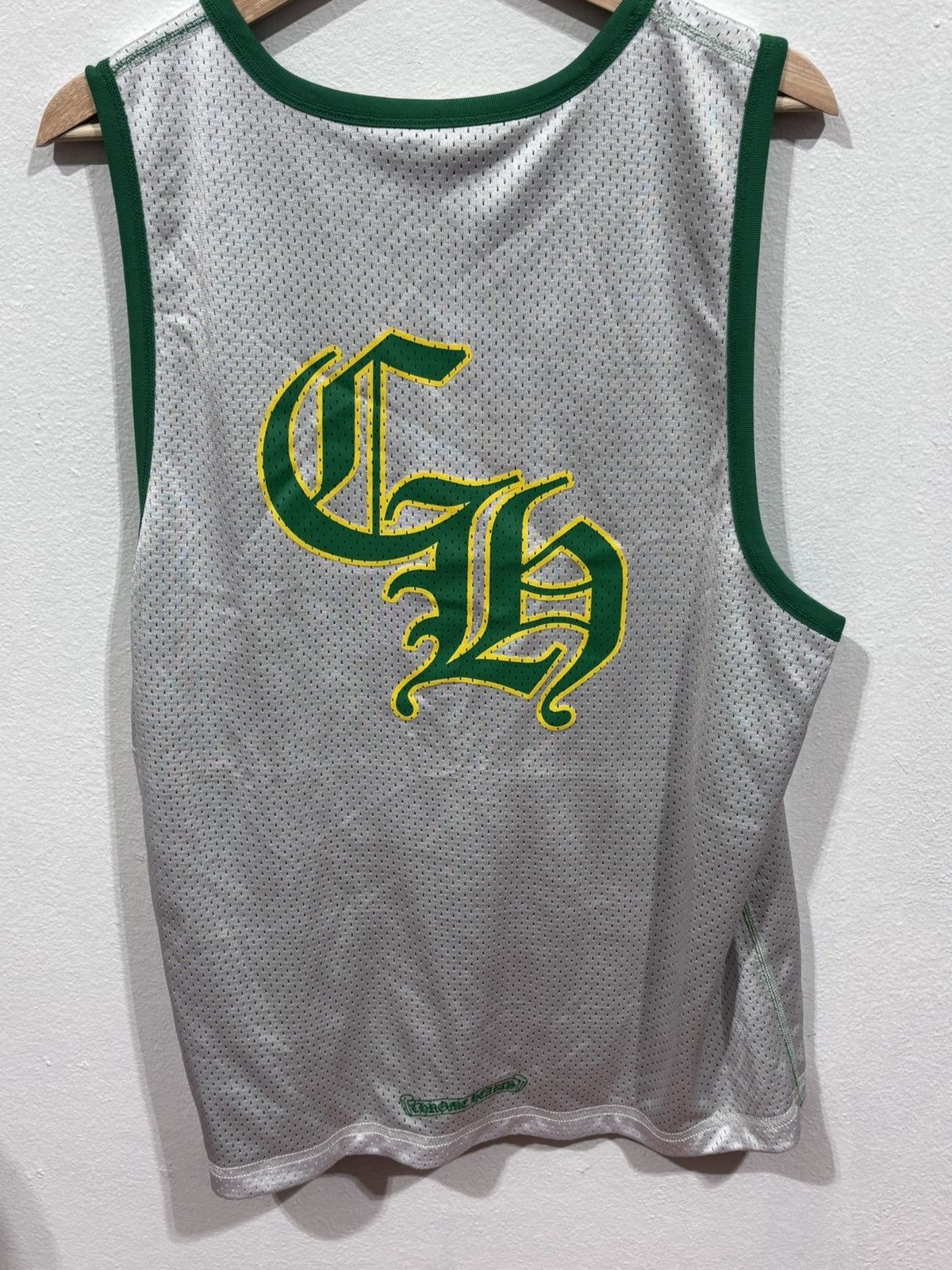 Chrome Hearts Chrome Hearts Basketball Mesh Jersey Green/Yellow Size US M / EU 48-50 / 2 - 9 Thumbnail