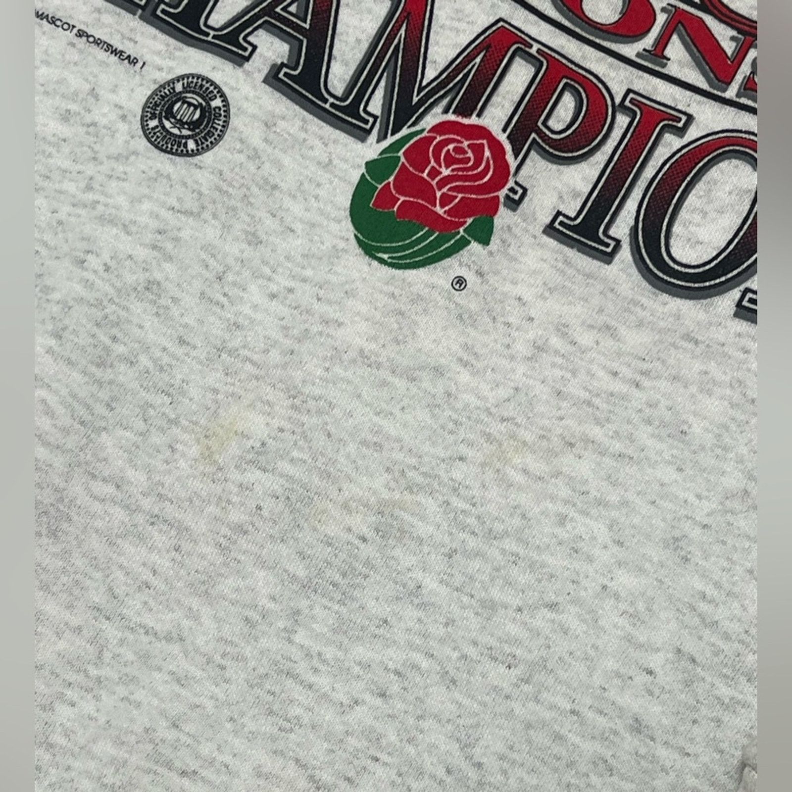 Vintage NWT Vintage 1994 Wisconsin Badgers Rose Bowl SZ XL DEADSTOCK Size US XL / EU 56 / 4 - 4 Thumbnail