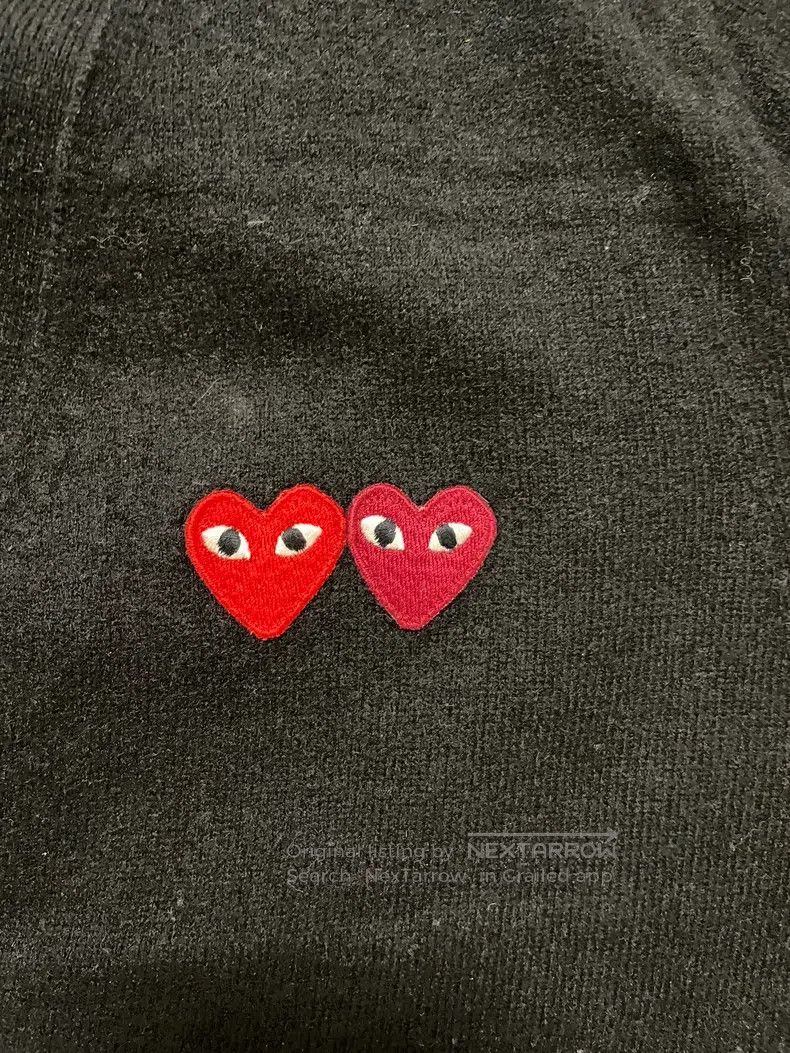 Comme des Garcons Comme Des Garcons Double Heart Knit Cardigan Size L / US 10 / IT 46 - 6 Thumbnail