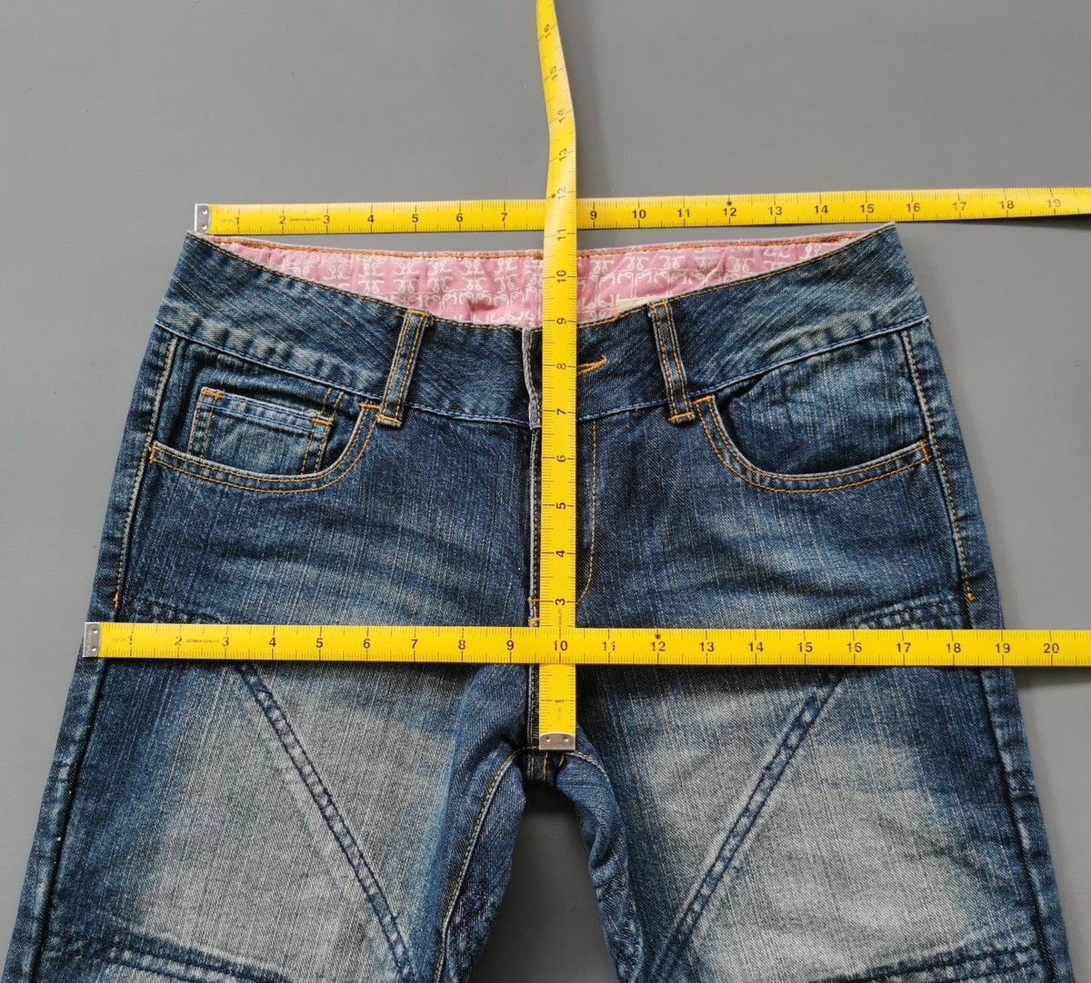Vintage Bootcut Flared Hornee Kevlar Motorcycle Jeans Size US 31 - 15 Thumbnail