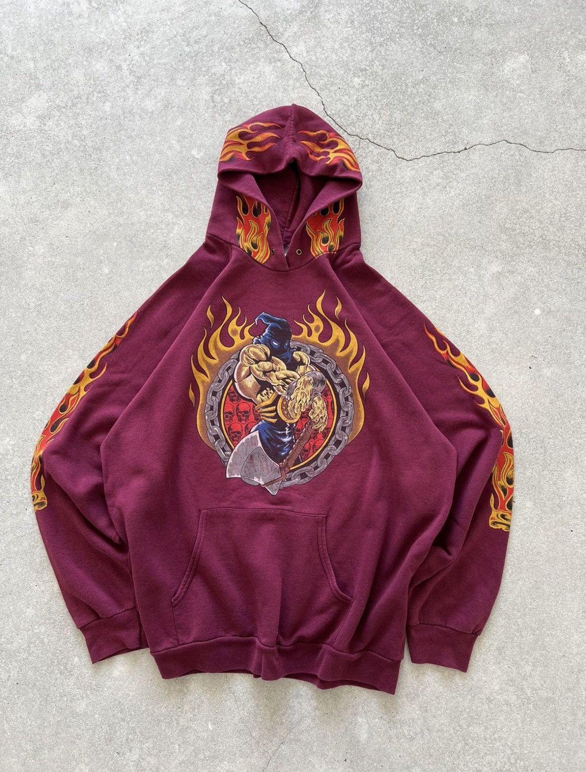 Vintage Vintage Flame Hoodie Size US L / EU 52-54 / 3 - 1 Thumbnail