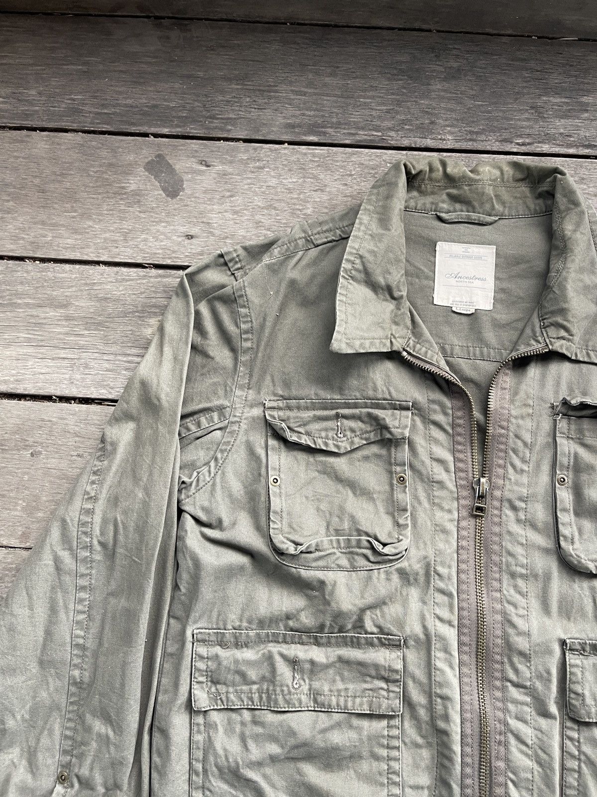 Japanese Brand × Vintage ANCESTRESS NORTH SEA FULLZIPPER JACKET Size US XL / EU 56 / 4 - 4 Thumbnail