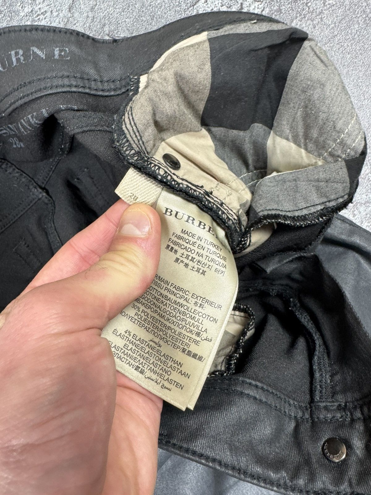Burberry Burberry Brit Rubber Leather Skinny Ankle Pants Size 28 Size 28" / US 6 / IT 42 - 6 Thumbnail