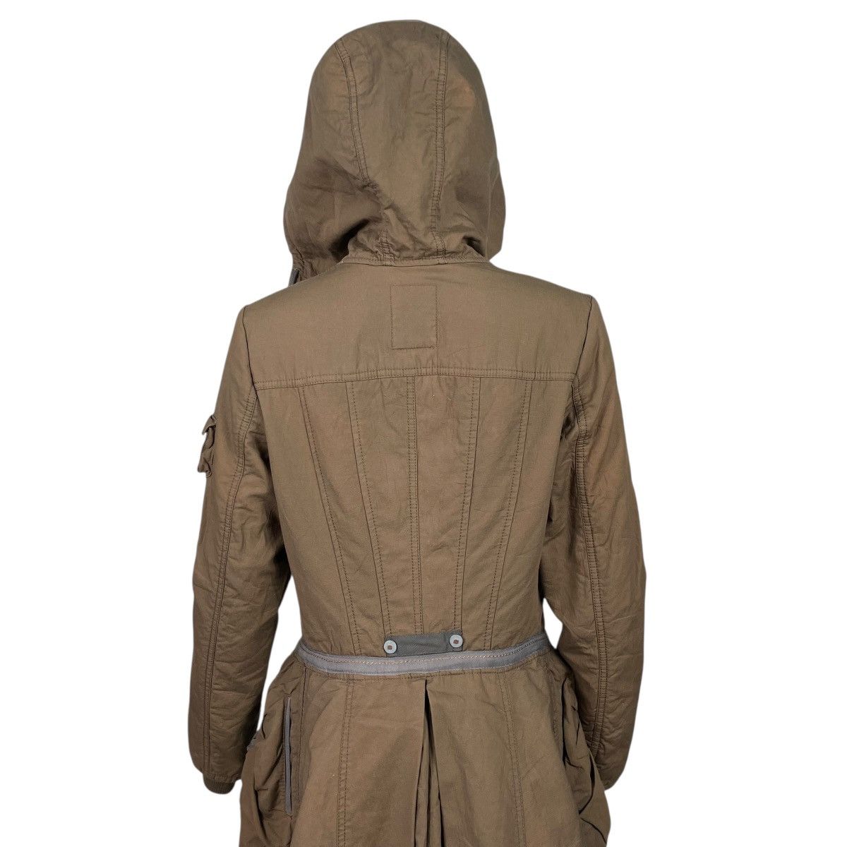 Marithe + Francois Girbaud Marithe Francoise Girbaud Parachute Bondage Hooded Parka Size S / US 4 / IT 40 - 17 Thumbnail