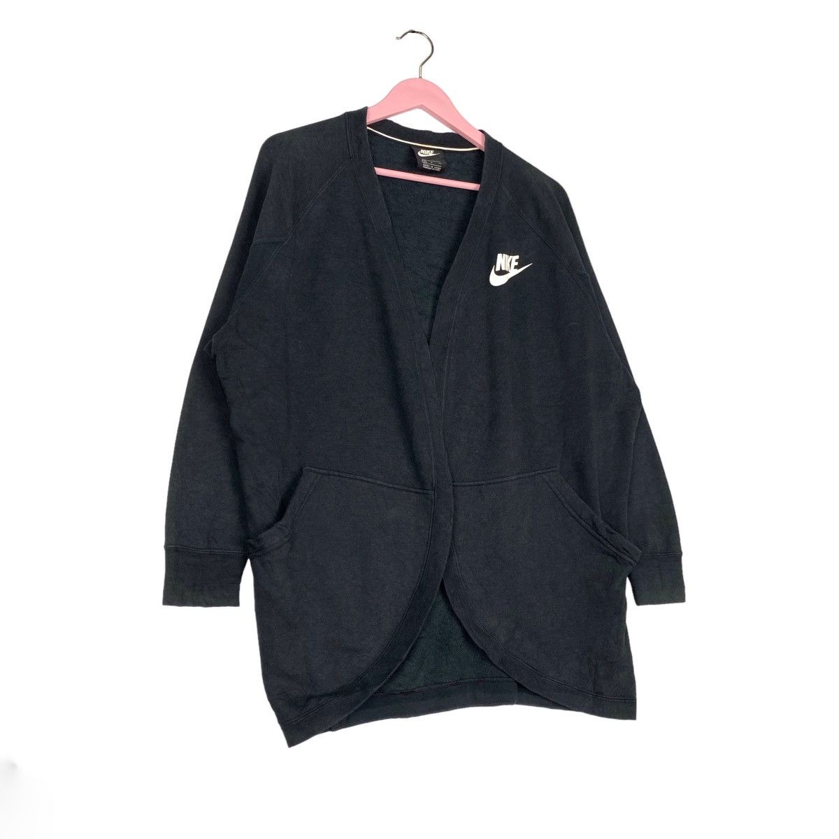 Nike × Vintage Vintage Nike Cardigan Men Without Button V neck Size L Size US L / EU 52-54 / 3 - 3 Thumbnail