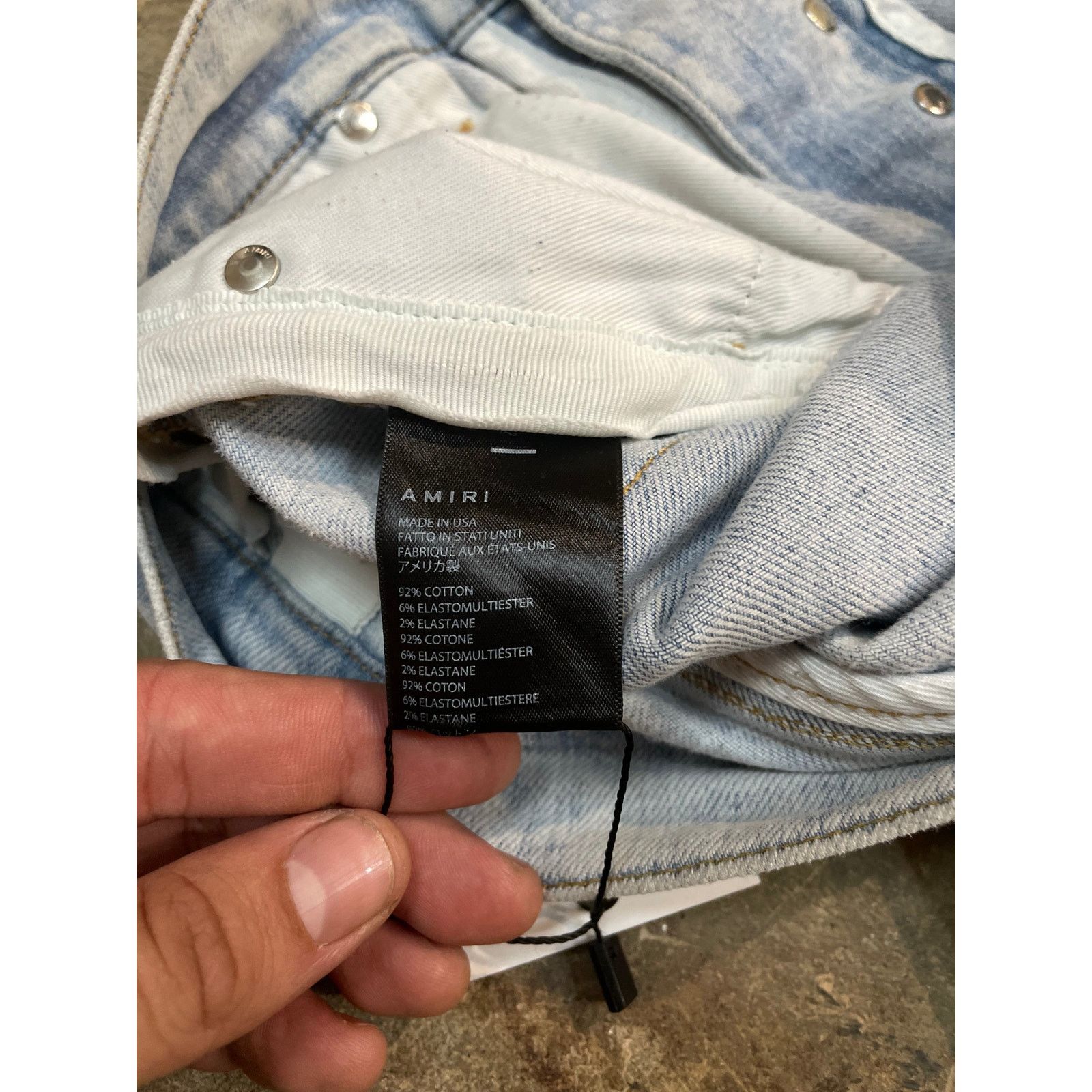 Amiri Amiri Jean Lightwash A Patch 32 Used Size US 32 / EU 48 - 5 Thumbnail
