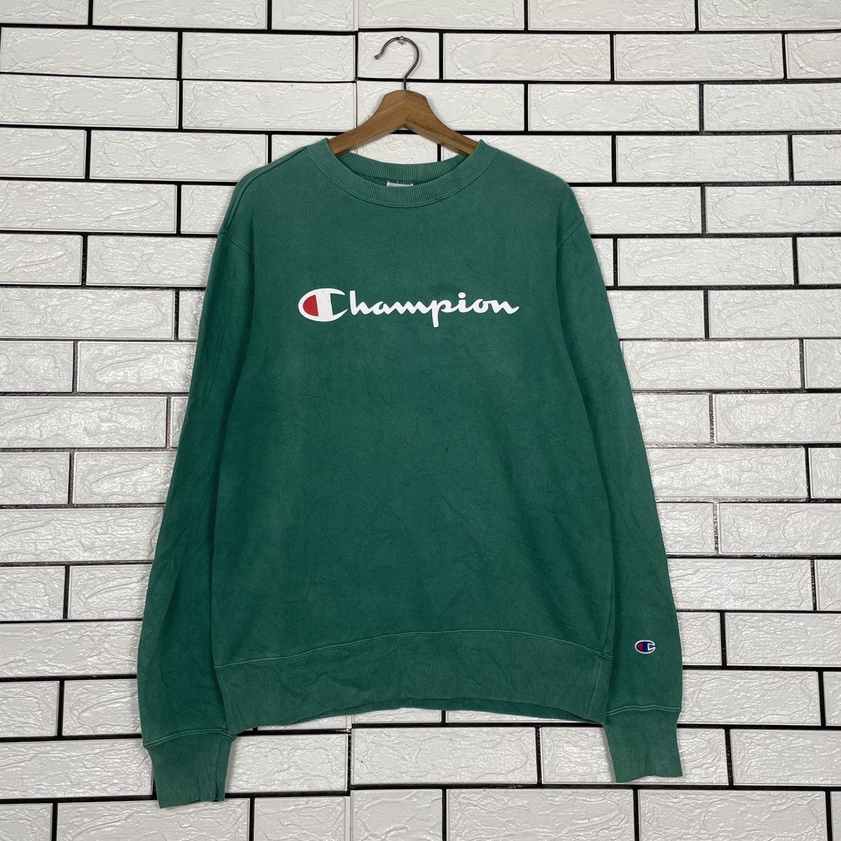 Champion Champion Big Logo Green Sweatshirt Size US M / EU 48-50 / 2 - 1 Thumbnail