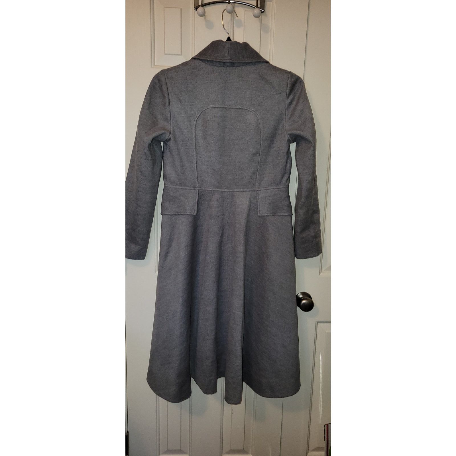 Anthropologie New Anthropologie Shawl Collar Midi Coat $285 GRAY Size 4 Size S / US 4 / IT 40 - 5 Thumbnail