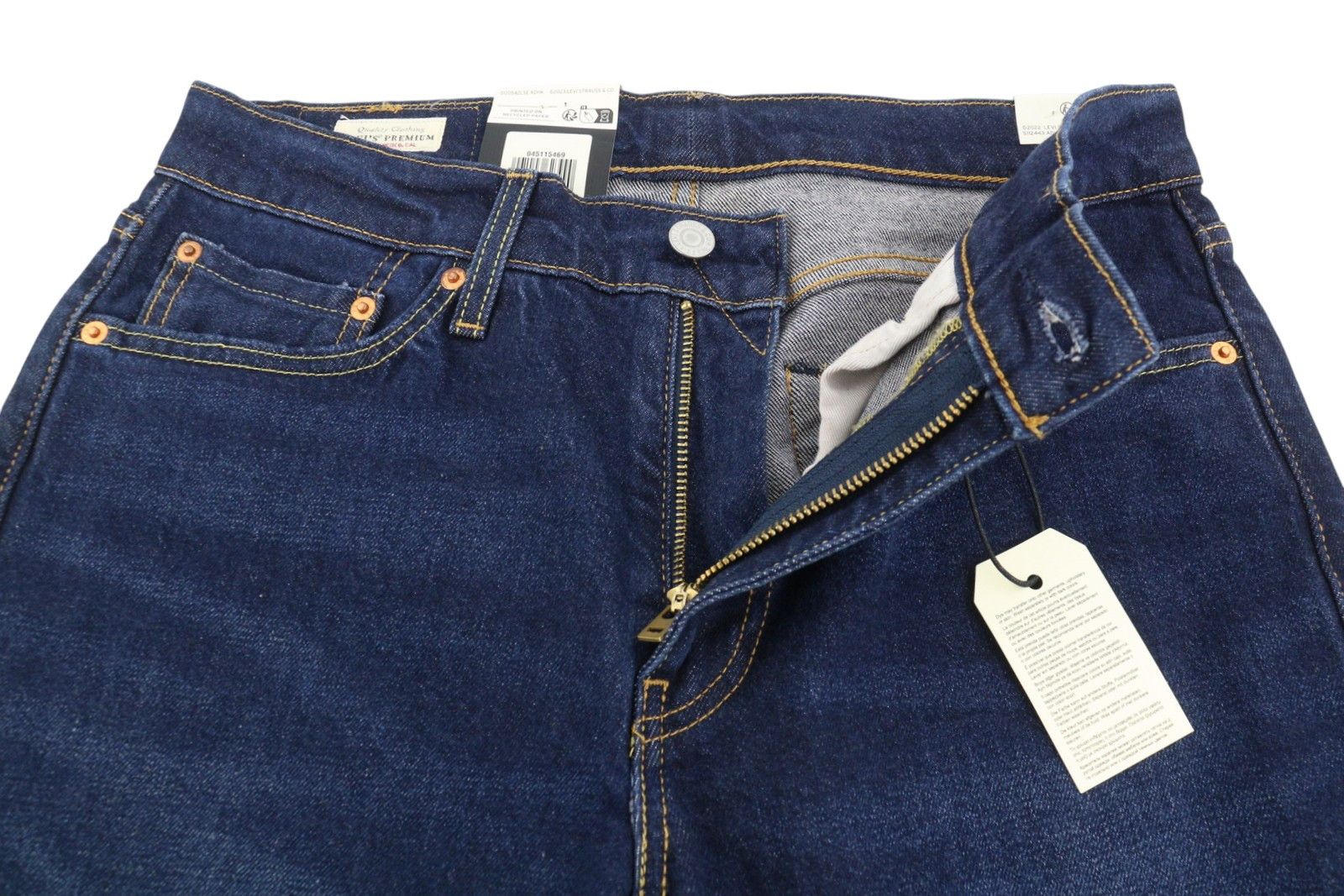 Levi's 511 W31/L30 Selvedge Slim Zip Faded Blue Jeans 87065 Size US 31 - 5 Thumbnail