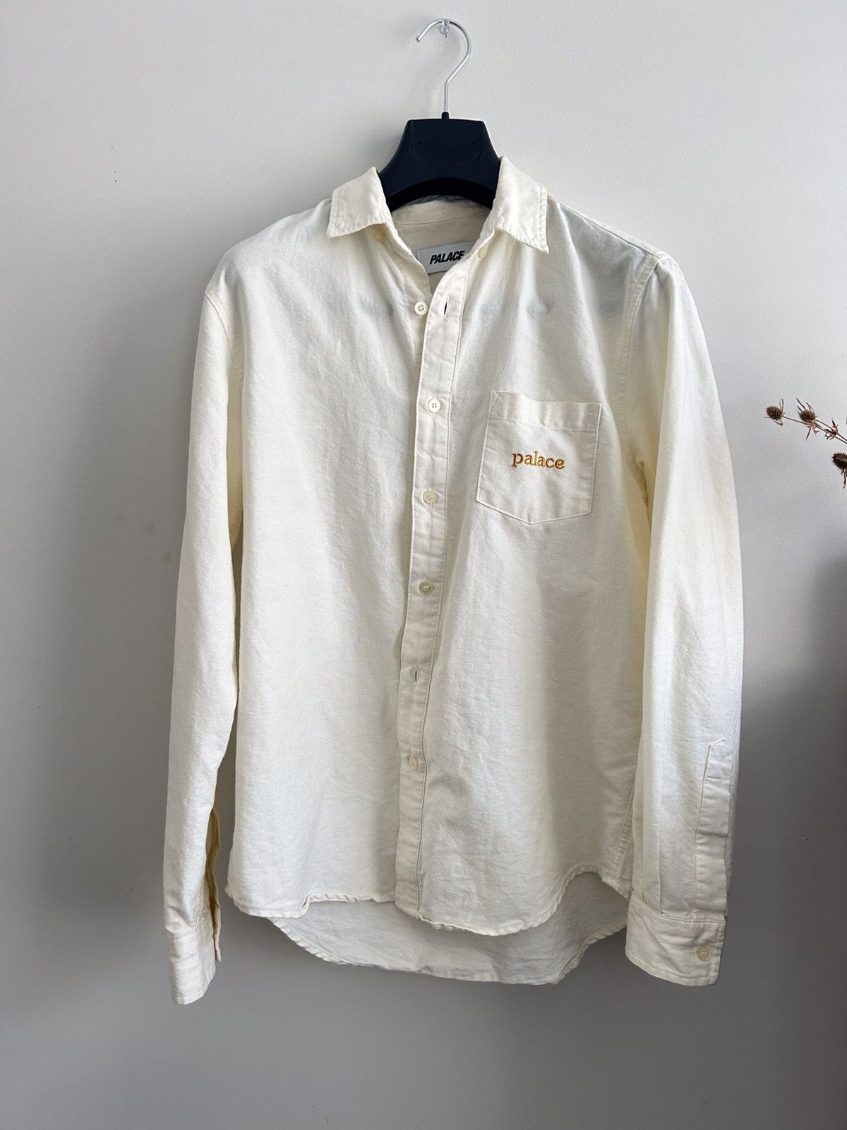 image of Palace Oxford Shirt in Cream, Men's (Size Small)