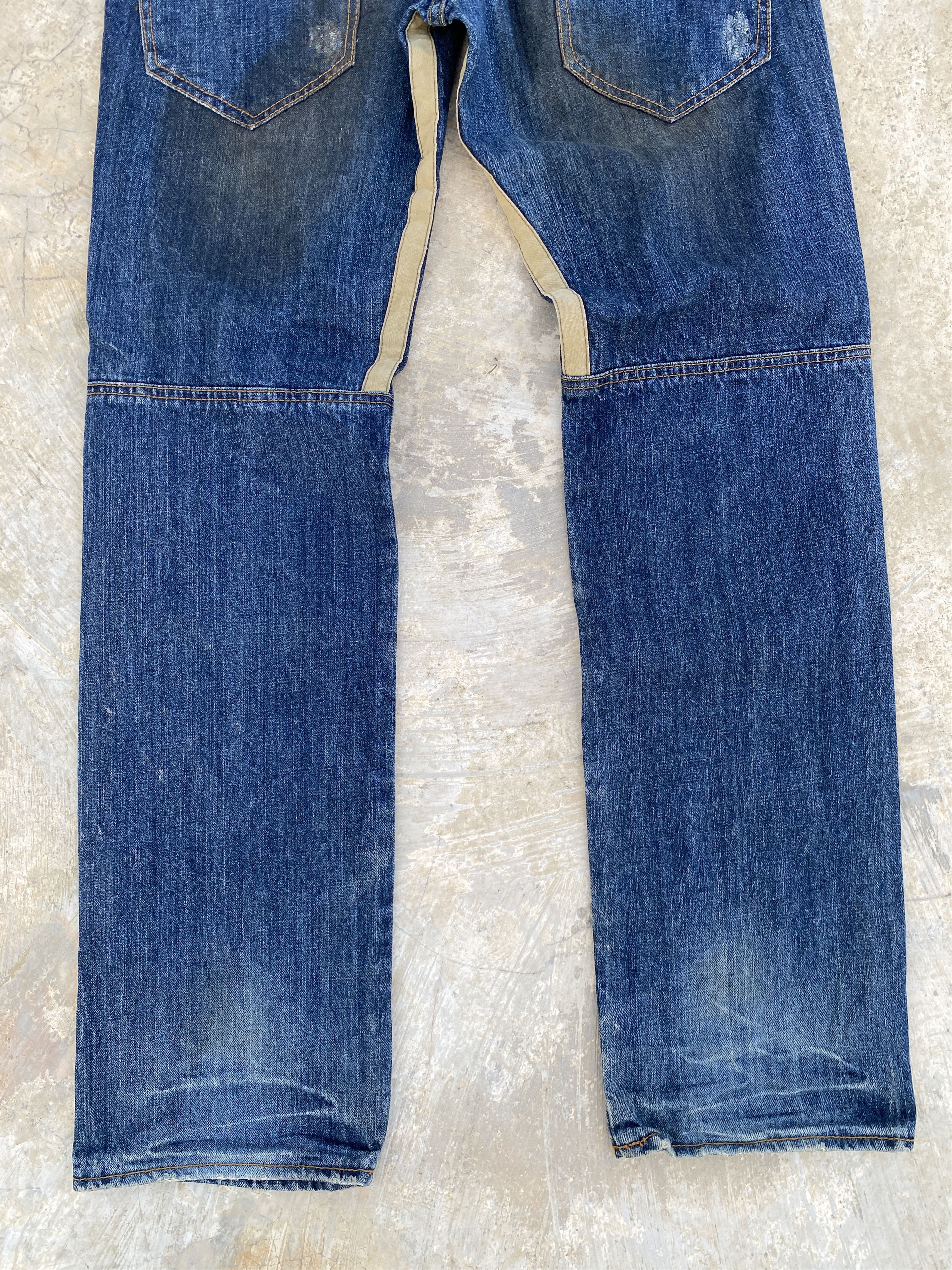 Japanese Brand × PPFM PPFM Patchwork Dirty Wash Jeans Size US 32 / EU 48 - 7 Thumbnail