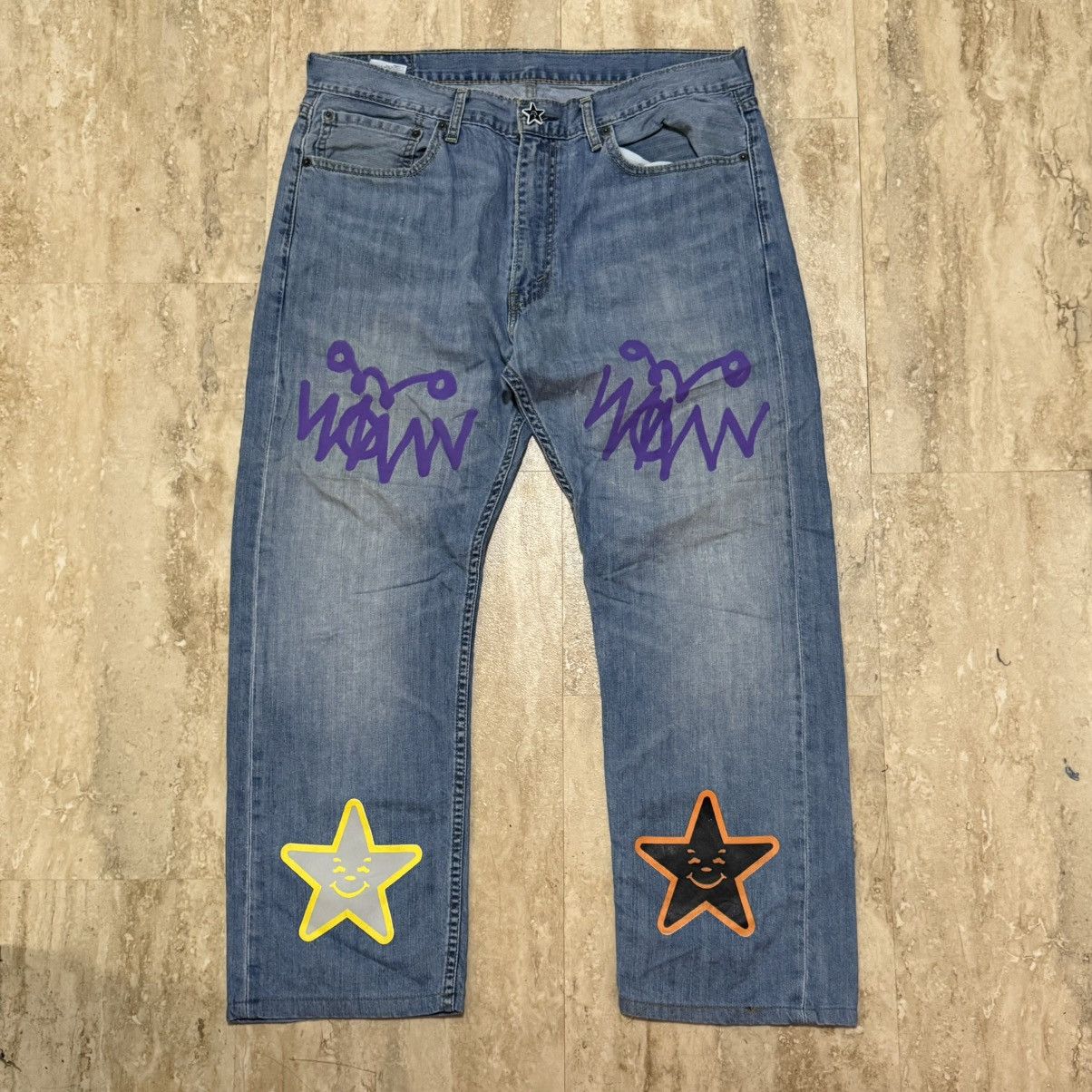 Asspizza 2021 Puff Print Levis Jeans